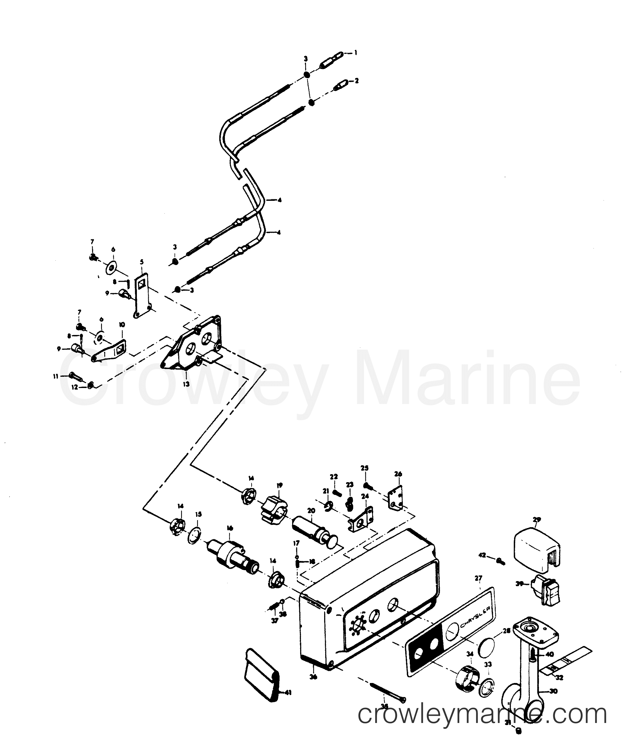 1979 Outboard 115 - H1159H79C - REMOTE CONTROL