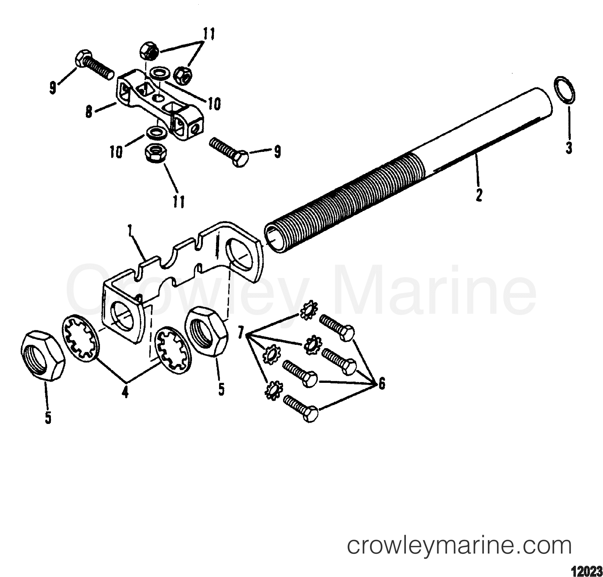 1994 Outboard 150 [EFI] - 7150418CD - STEERING ATTACHING KIT