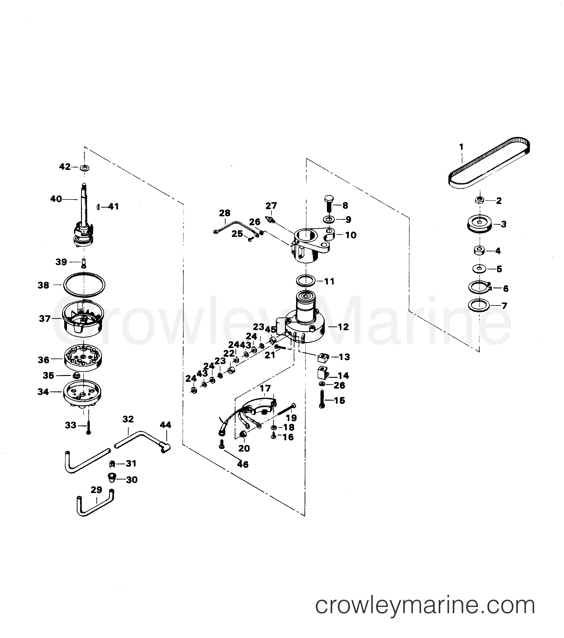 1983 Outboard 100 - H1008H83C - DISTRIBUTOR