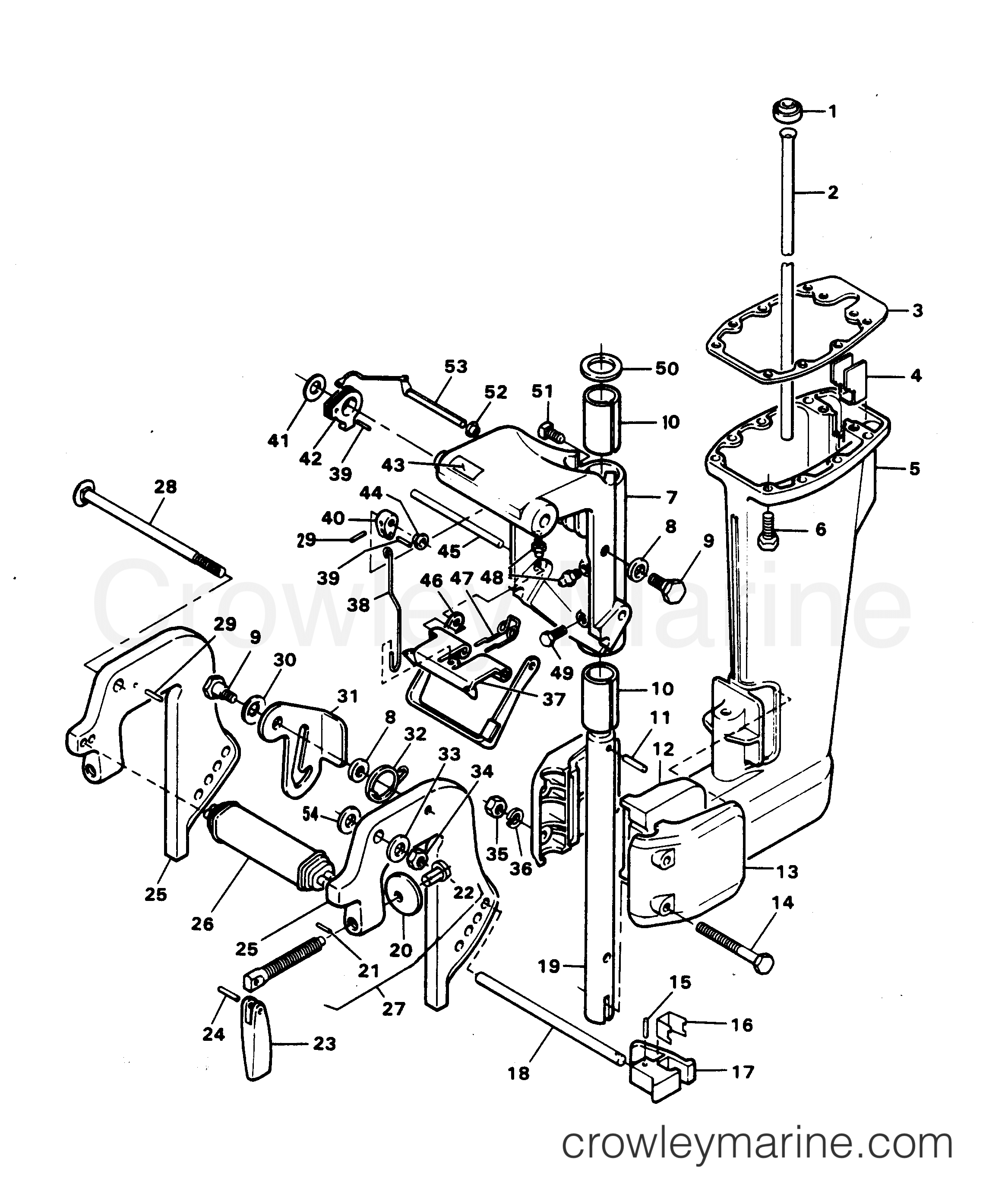 1985 Outboard 7.5 - 72F5A [Force] - MOTOR LEG