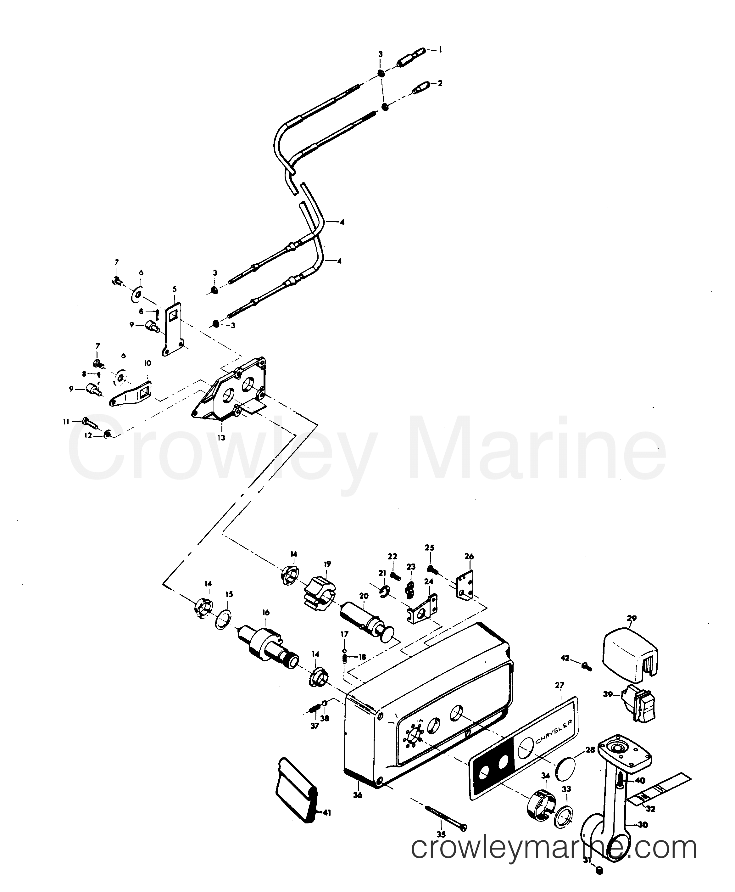 1979 Outboard 85 - H0859B79B - REMOTE CONTROL