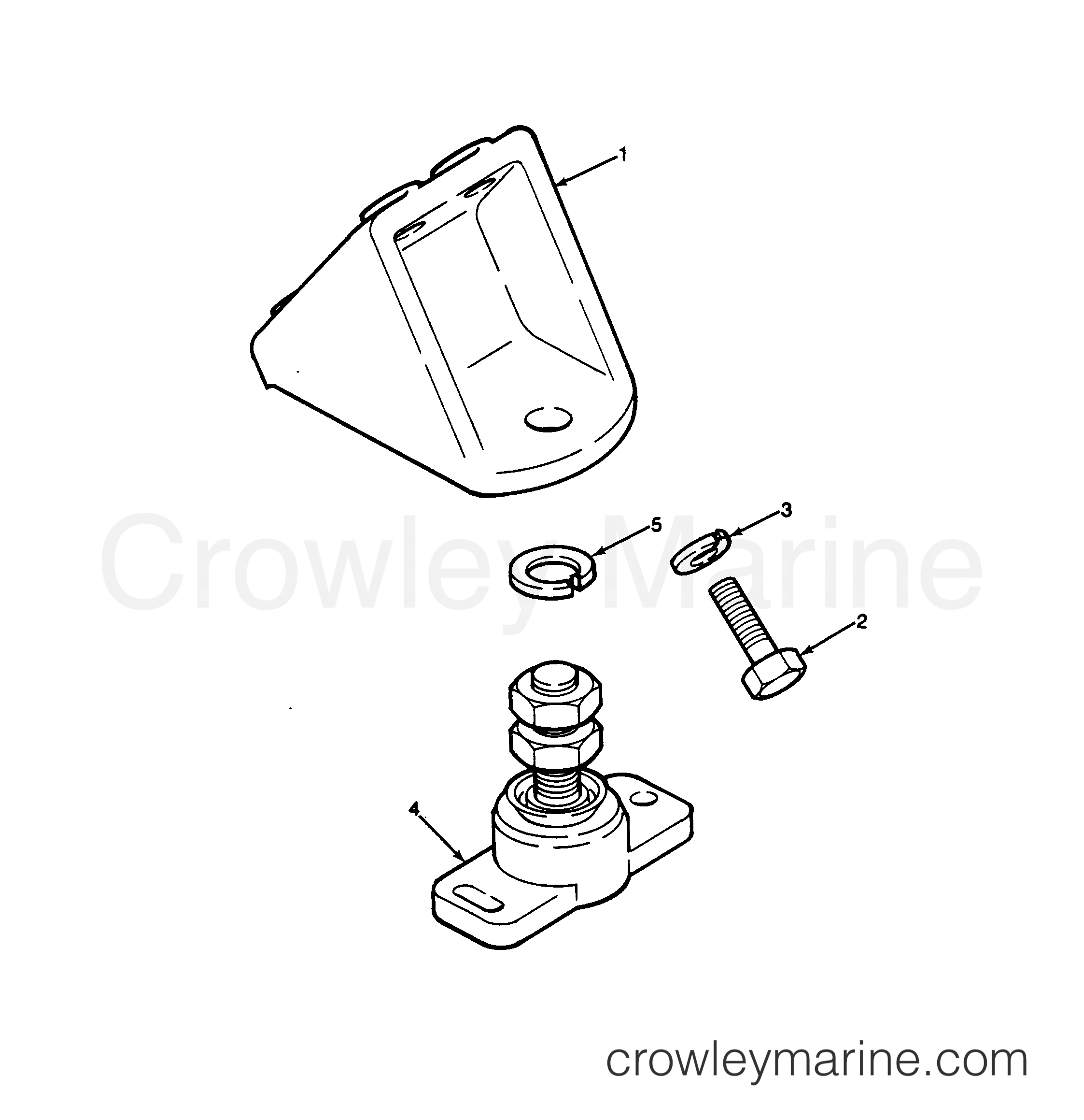 All Years Inboard Engine 460 INBOARDS - All Models - ENGINE MOUNT