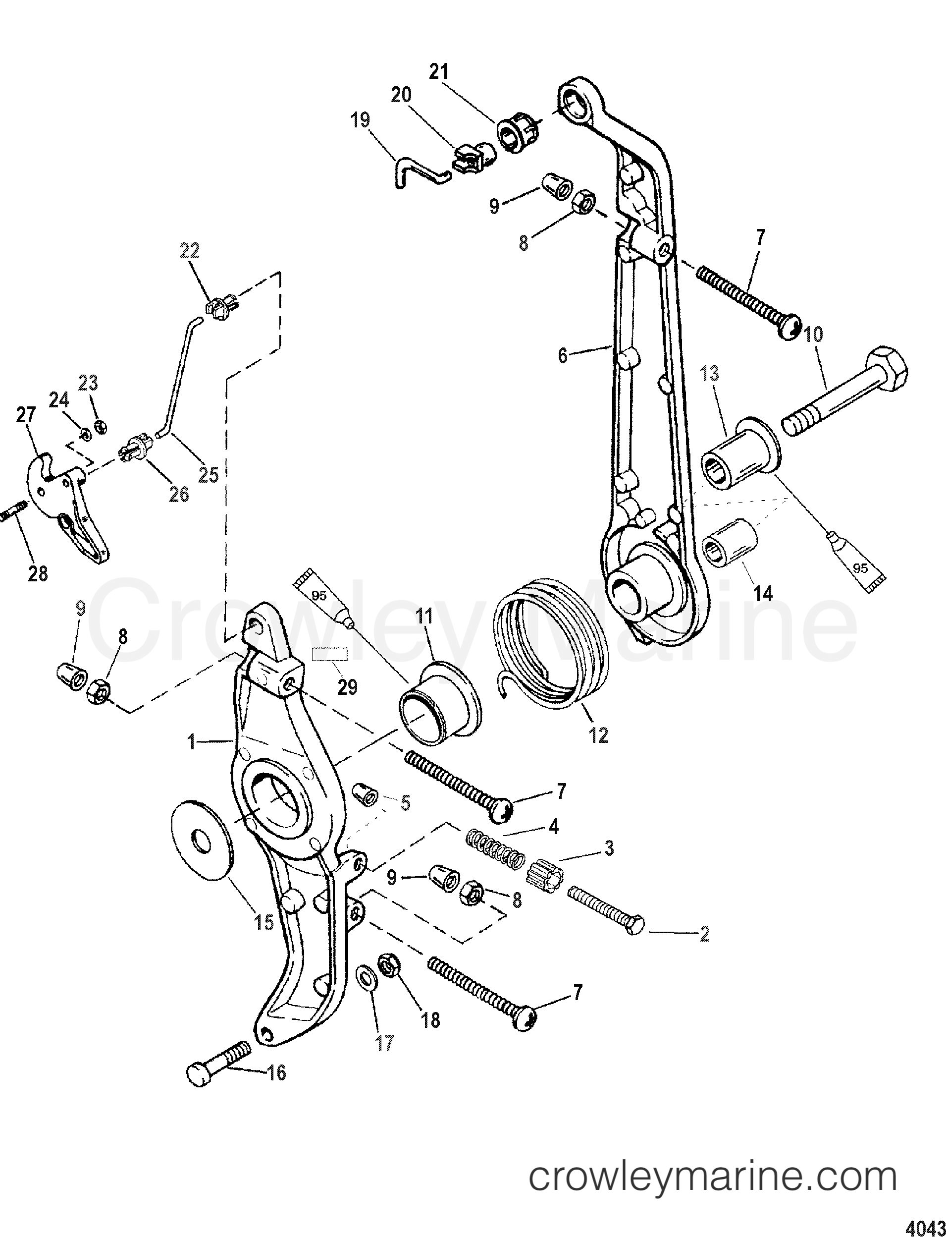 Mercury Outboard Shift Linkage Diagram