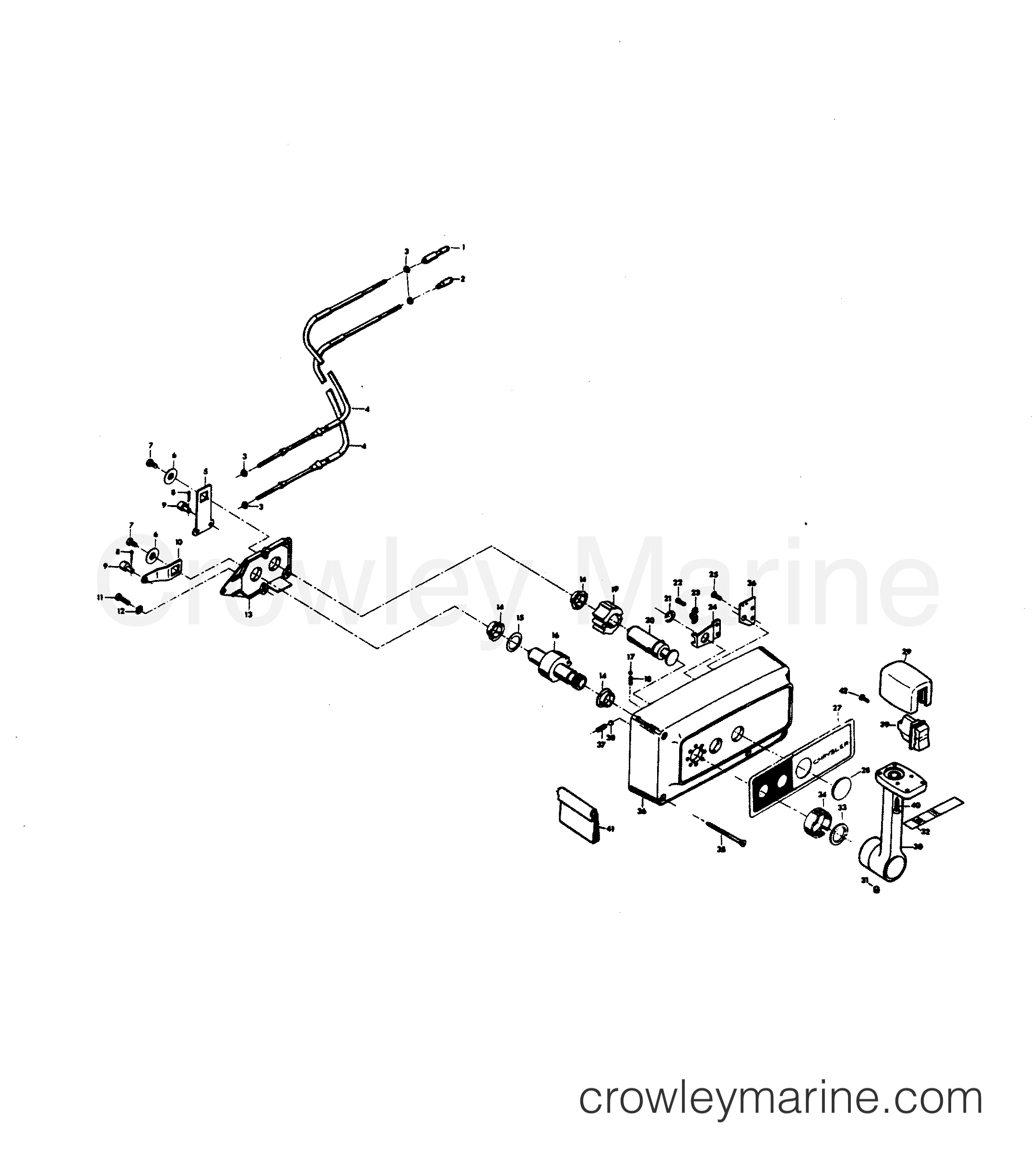 1979 Outboard 100 - H1004H79A - REMOTE CONTROL