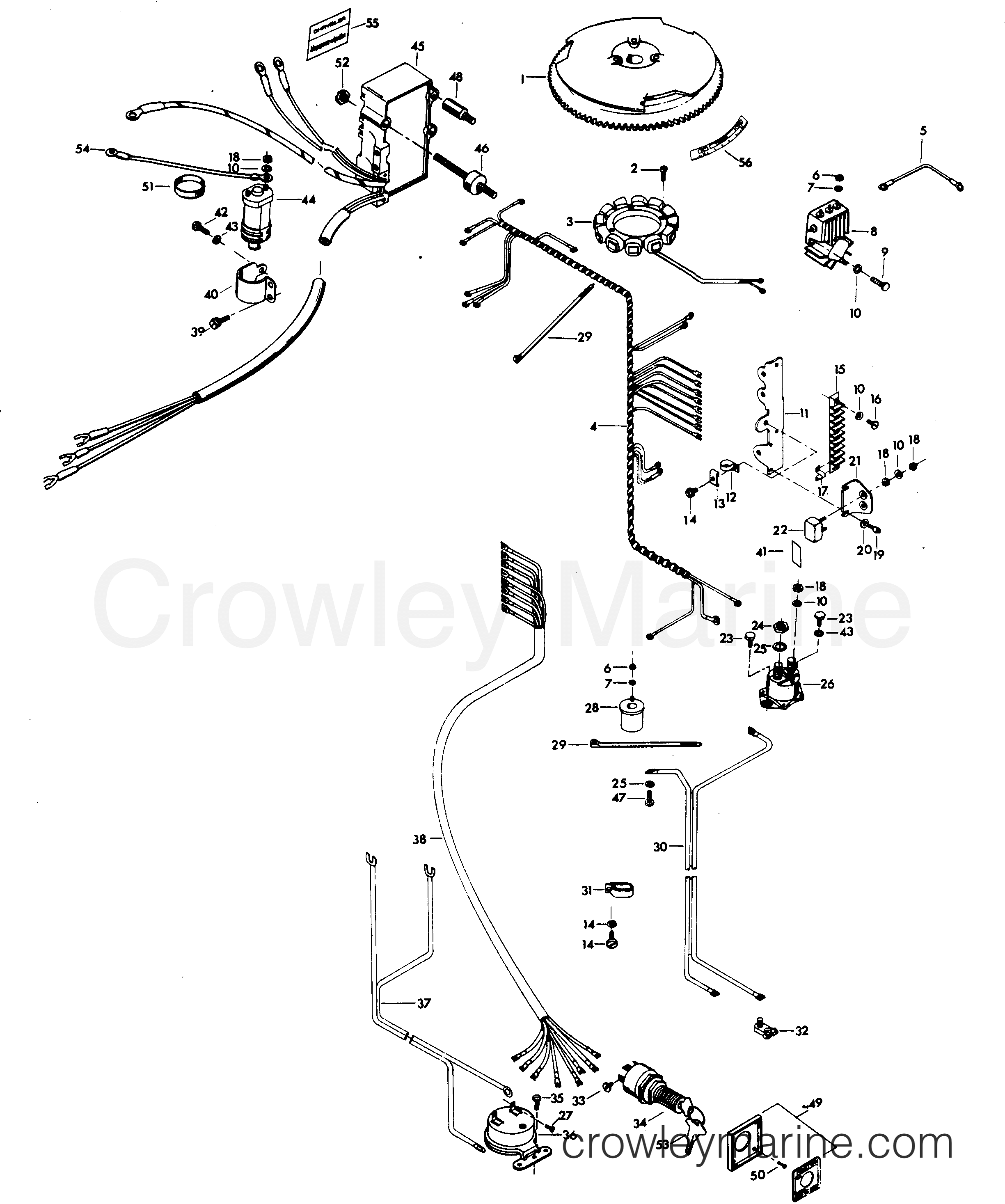 1979 Outboard 140 - H1405H79A - ELECTRICAL COMPONENTS