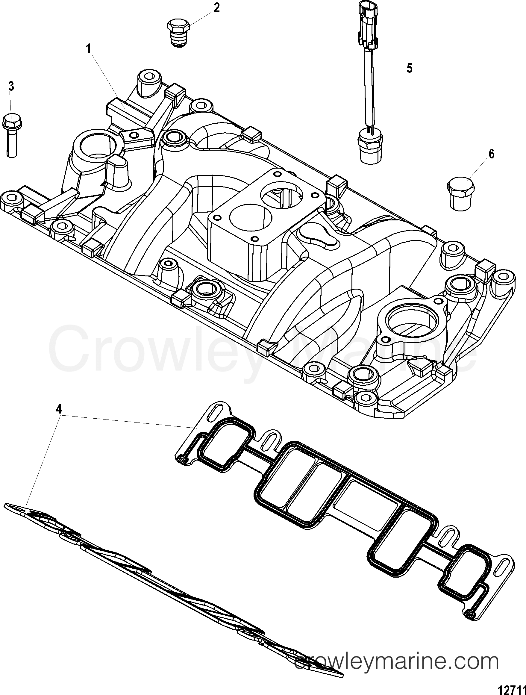 INTAKE MANIFOLD - 1998 Stern Drive 4.3L [BRAVO] 4212035TS