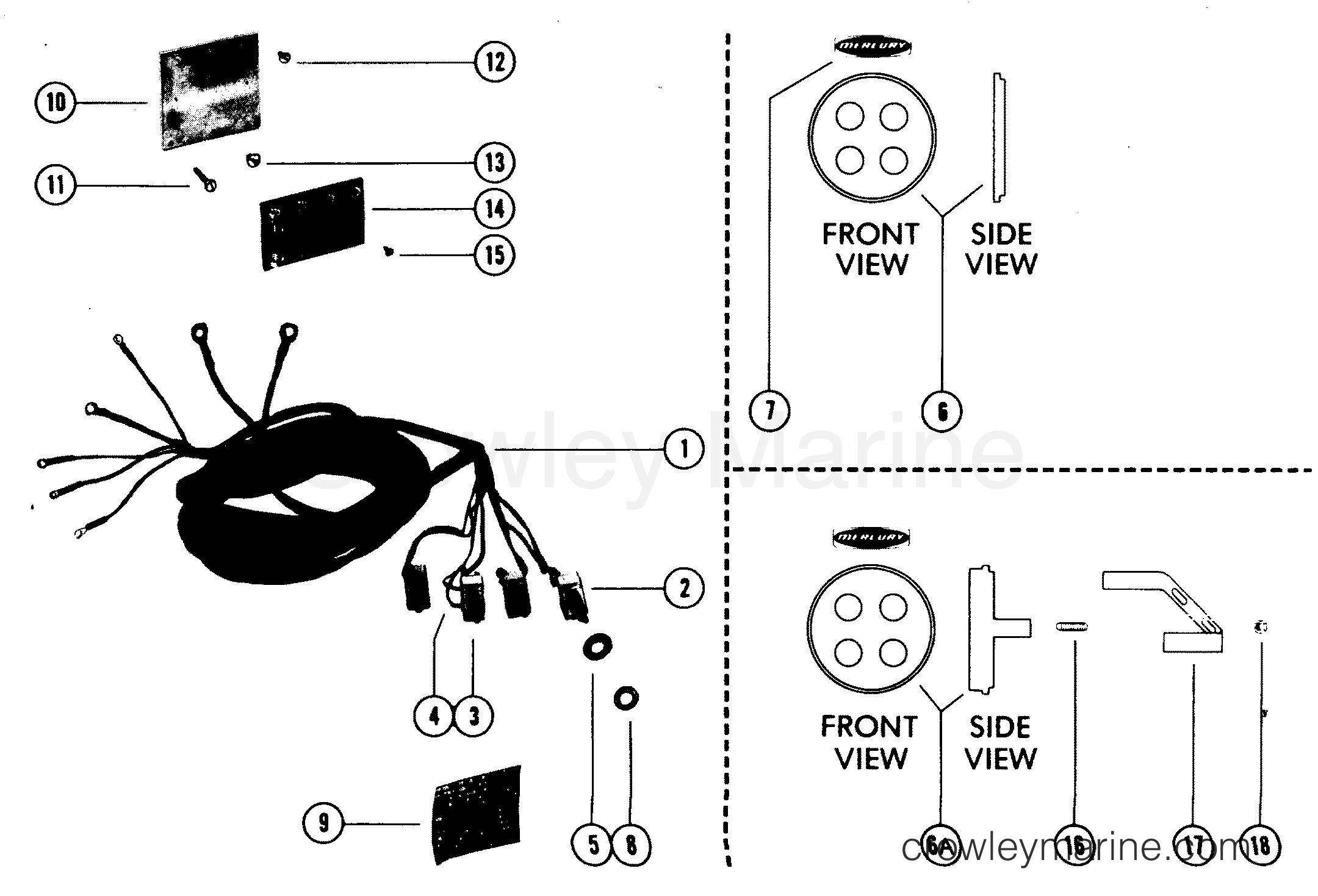 Various Years Rigging Instruments-Gauges and Components - MC INSTRUMENTS (1985 AND BELOW) - SWITCH PANEL KIT