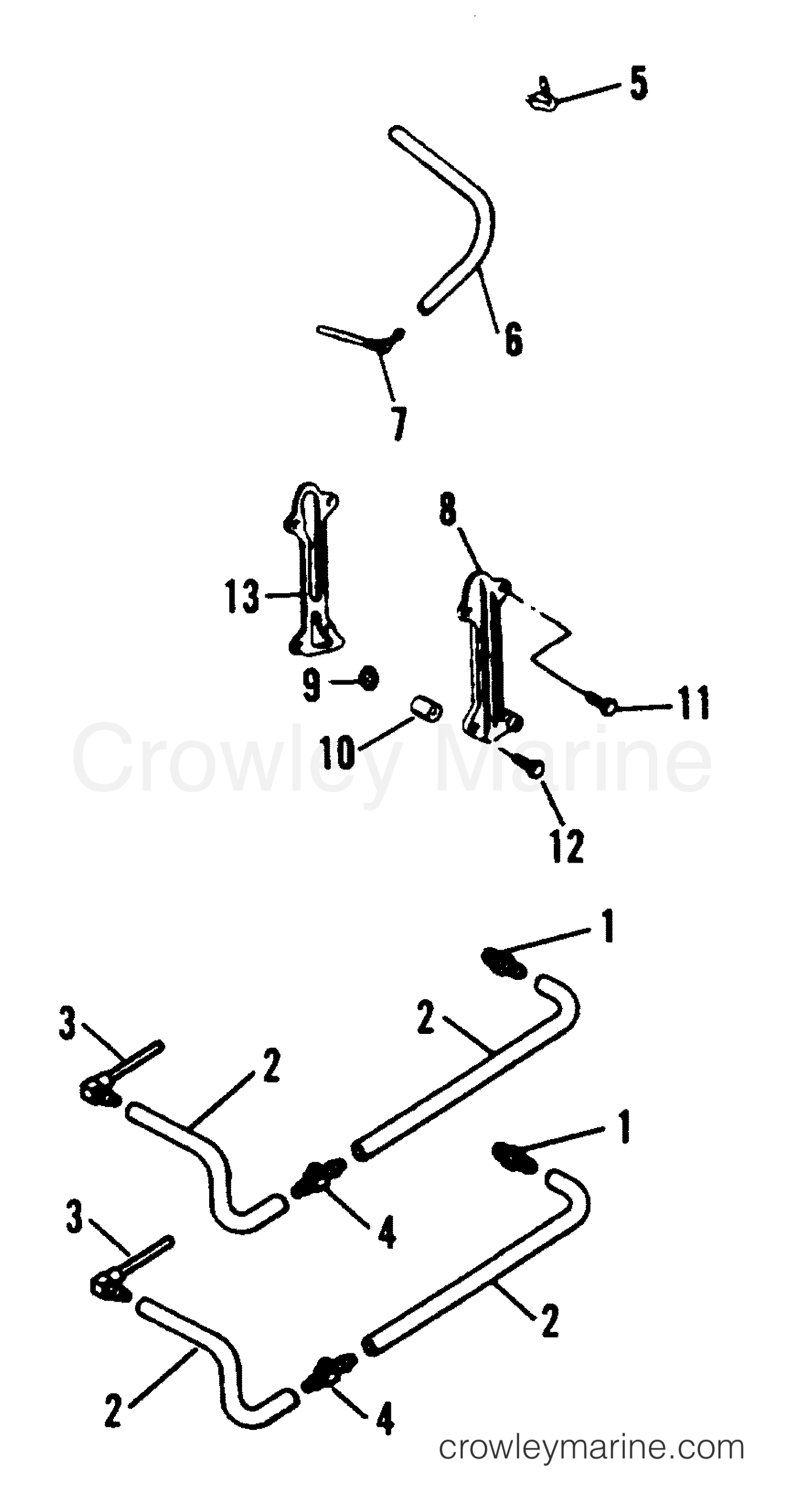 1991 Outboard 120 - H1208X91E [E] - RECIRCULATION SYSTEM (90A,92C)
