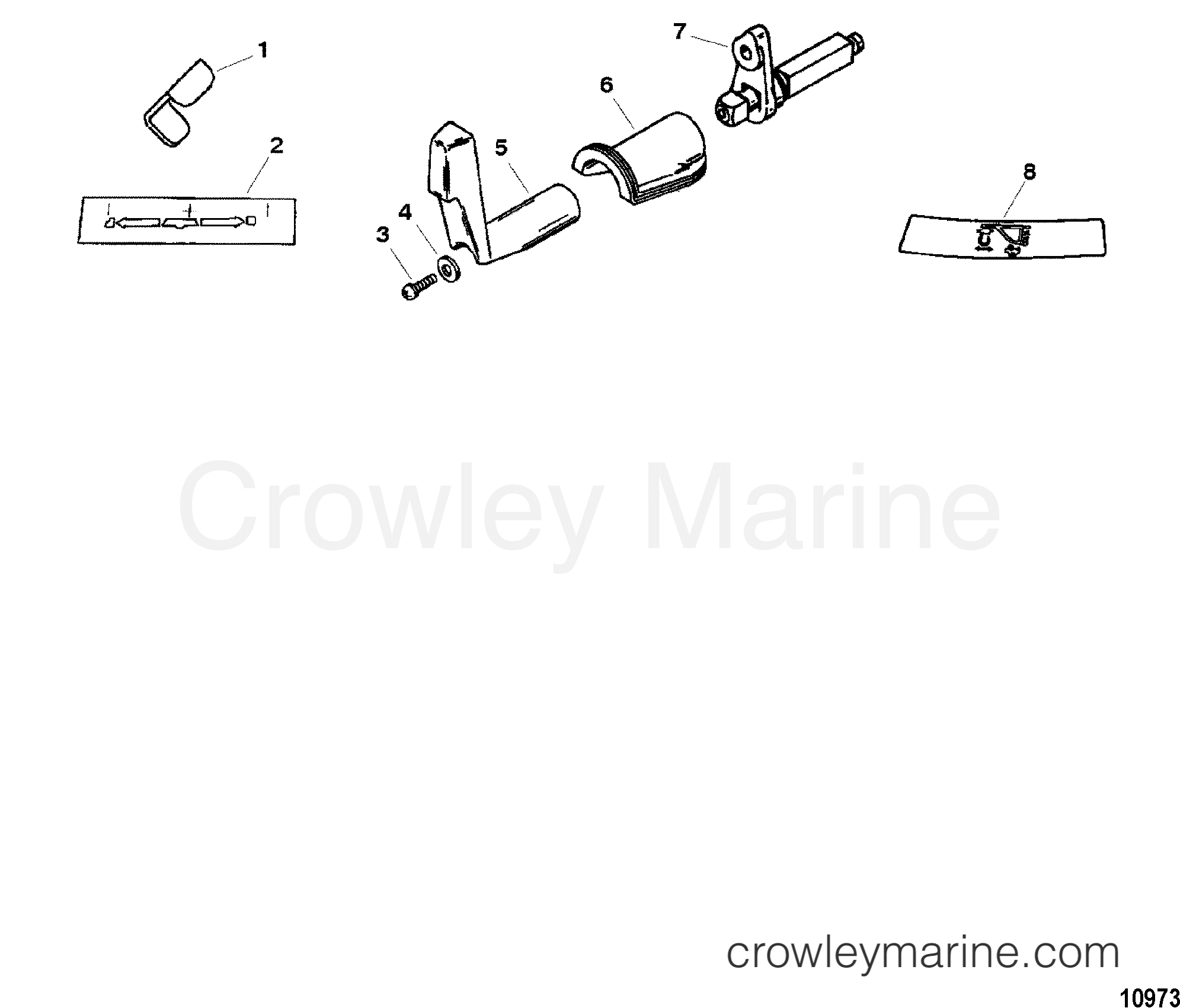 Various Years Rigging Exhaust / Cooling Systems and Extension Kits - 1994 & Up - SIDE SHIFT CONVERSION KIT(821190A3)