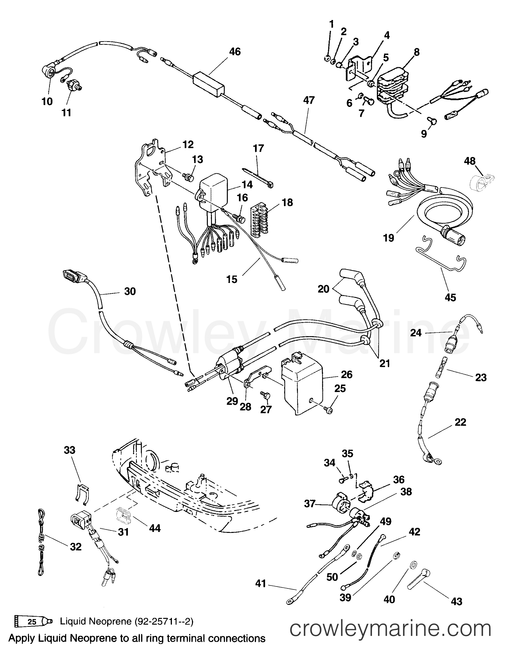 1996 Outboard 9.9 [MLH 4] - 7F10213EF - ELECTRICAL COMPONENTS