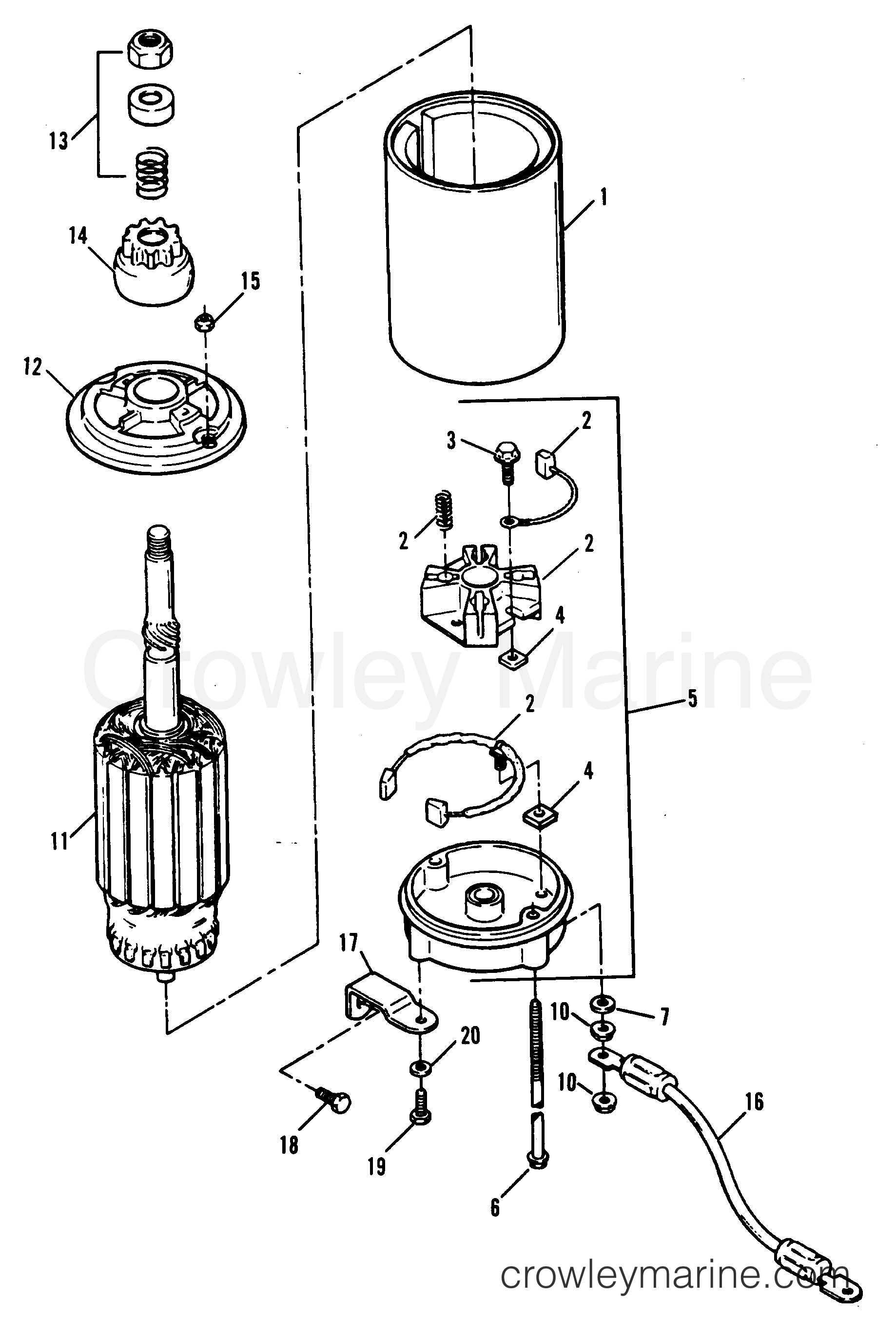 1991 Outboard 70 - H0706E91C [C] - STARTER