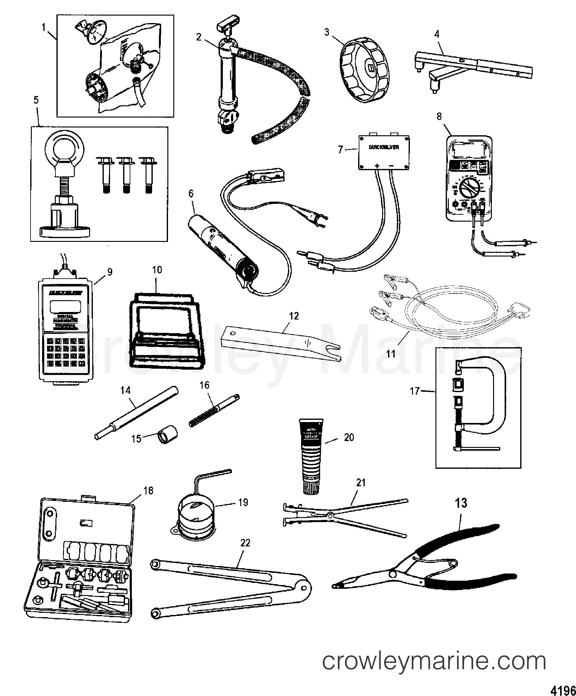 2003 Outboard 30EFI [E 4] - 7A30302MD - TOOLS 1