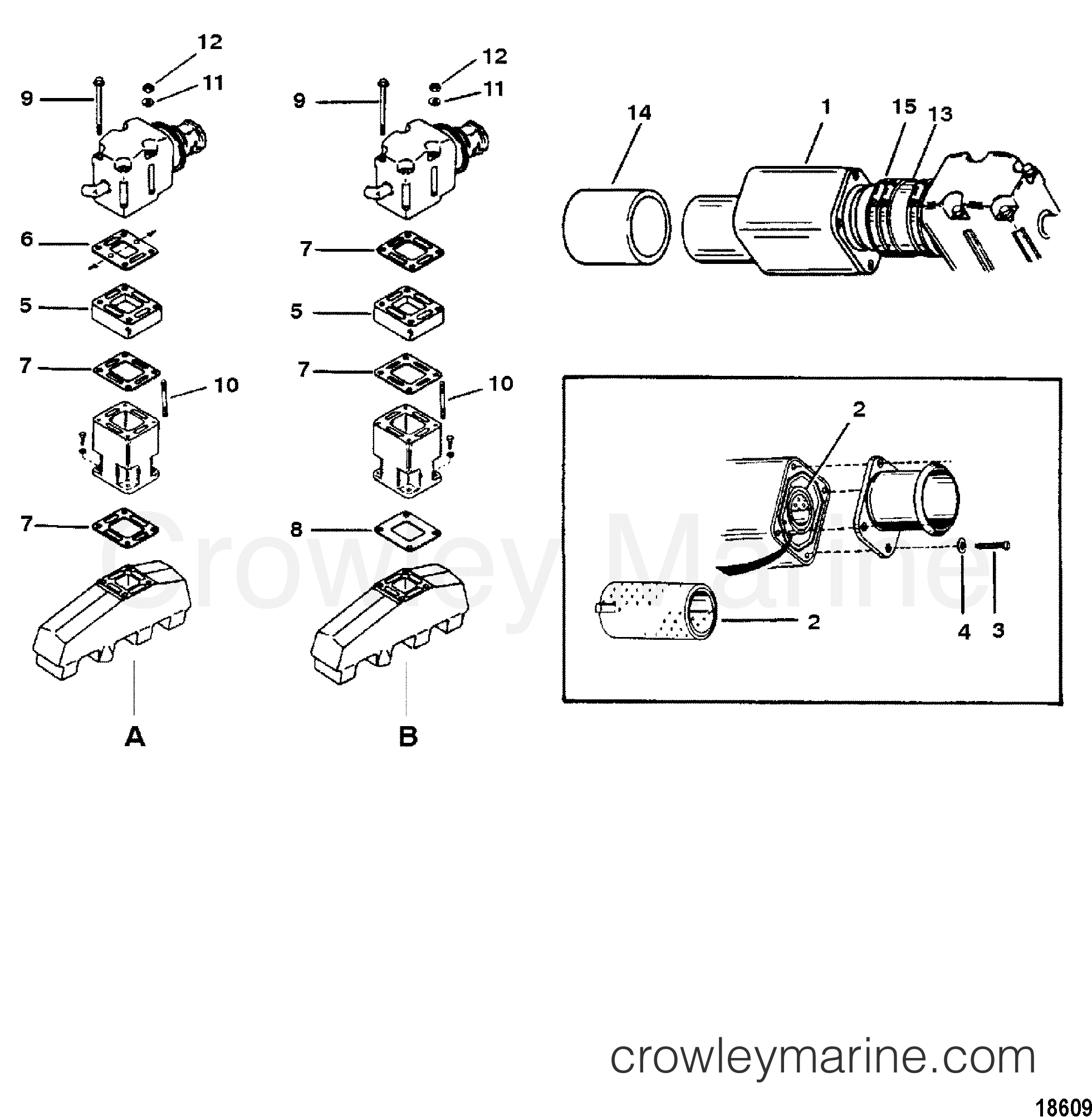 Various Years Rigging Exhaust / Cooling Systems and Extension Kits - 1994 & Up - MUFFLER KIT