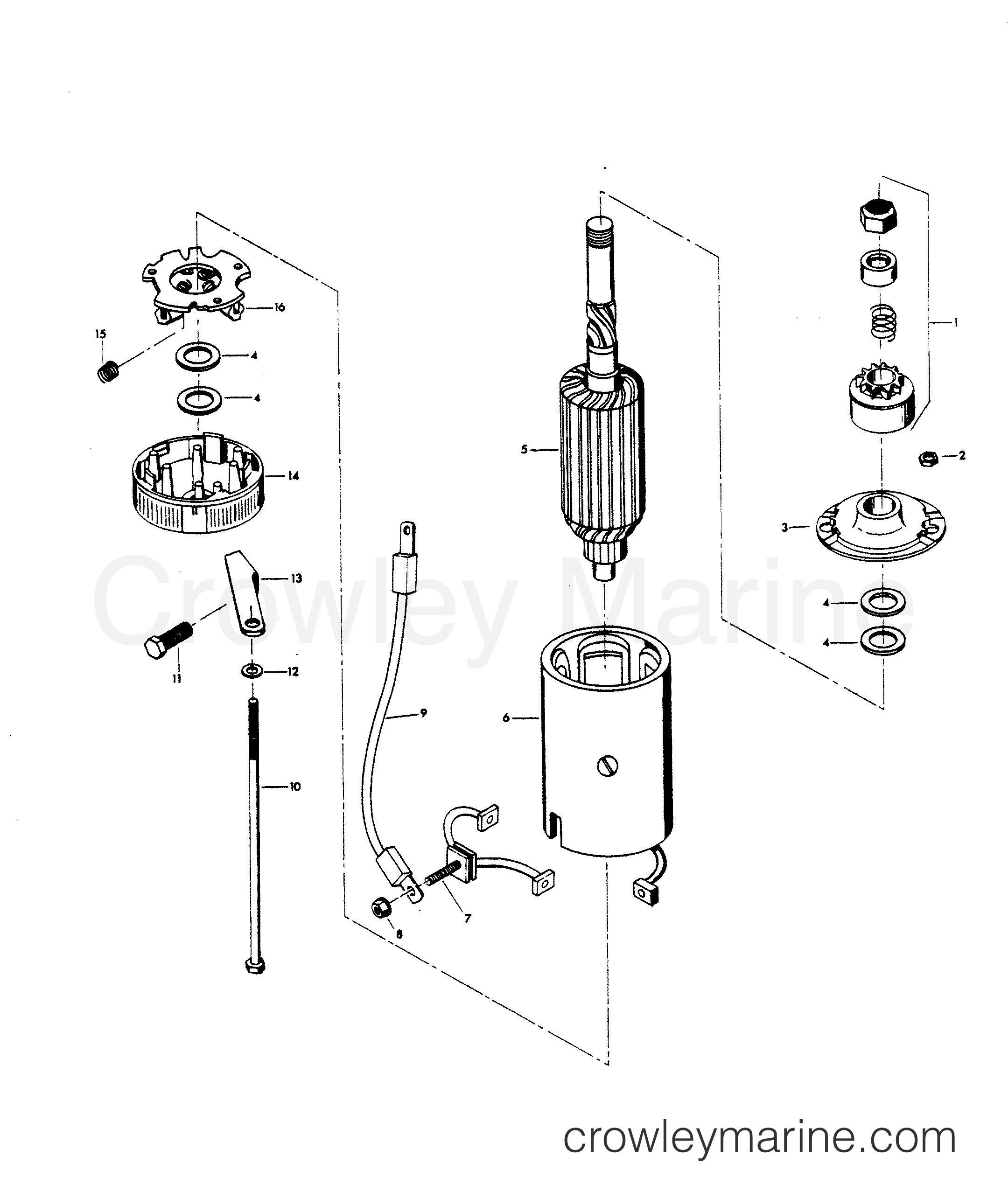 1983 Outboard 105 - H1058V83H - STARTER
