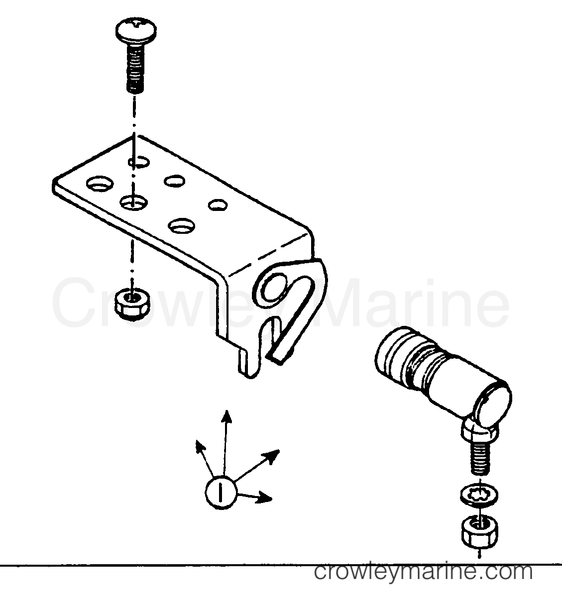THROTTLE AND SHIFT LINKAGE FIGURE 20 All Years Inboard Engine HINO DIESEL EH700N, EH700TI