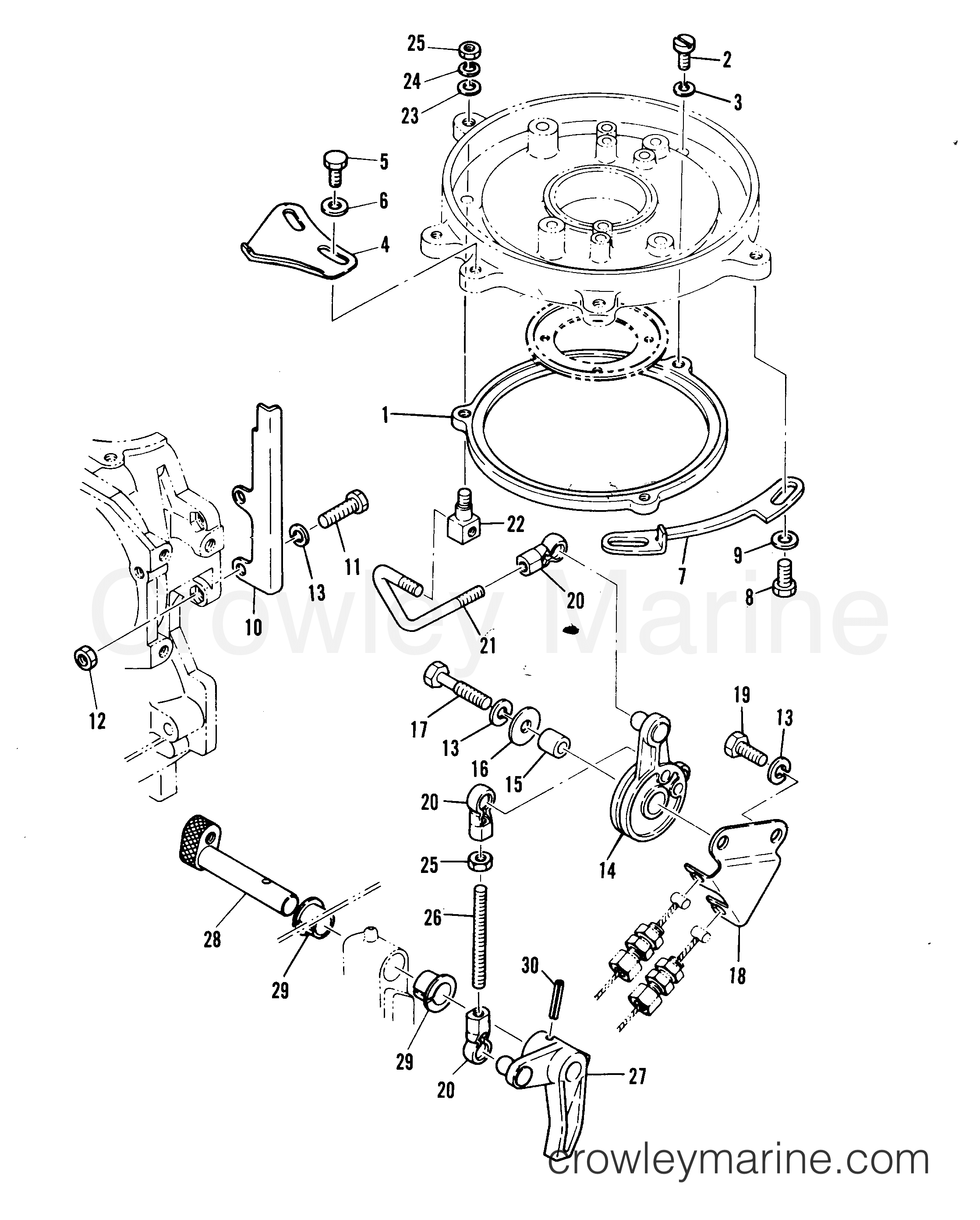 1977 Outboard 28 [ML] - 7028227 - THROTTLE CONTROL