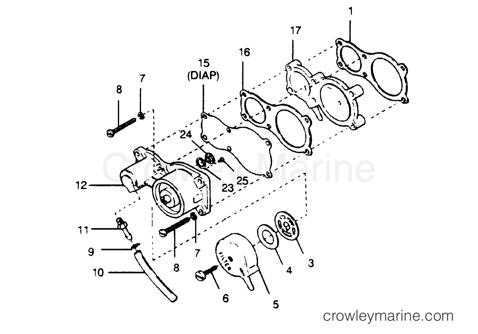 1990 Outboard 35 - 357F90A [Force] - FUEL PUMP