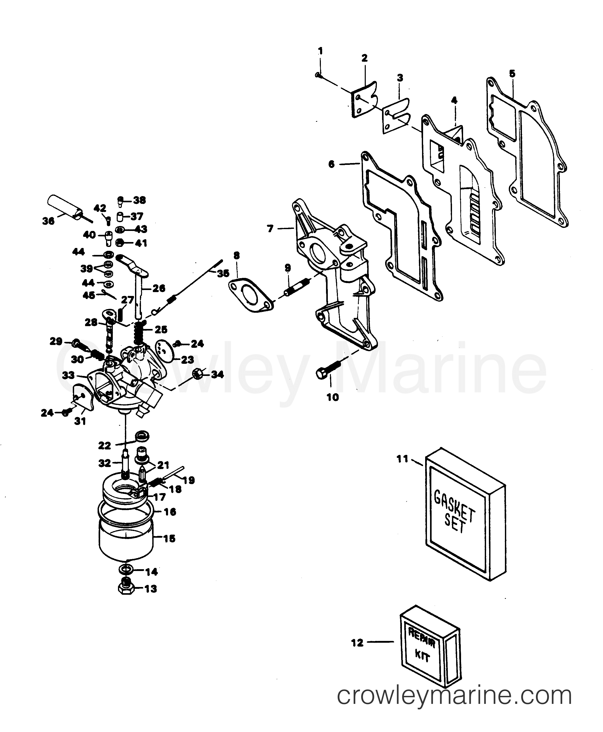 1982 Outboard 9.9 - H0095H82H - FUEL SYSTEM