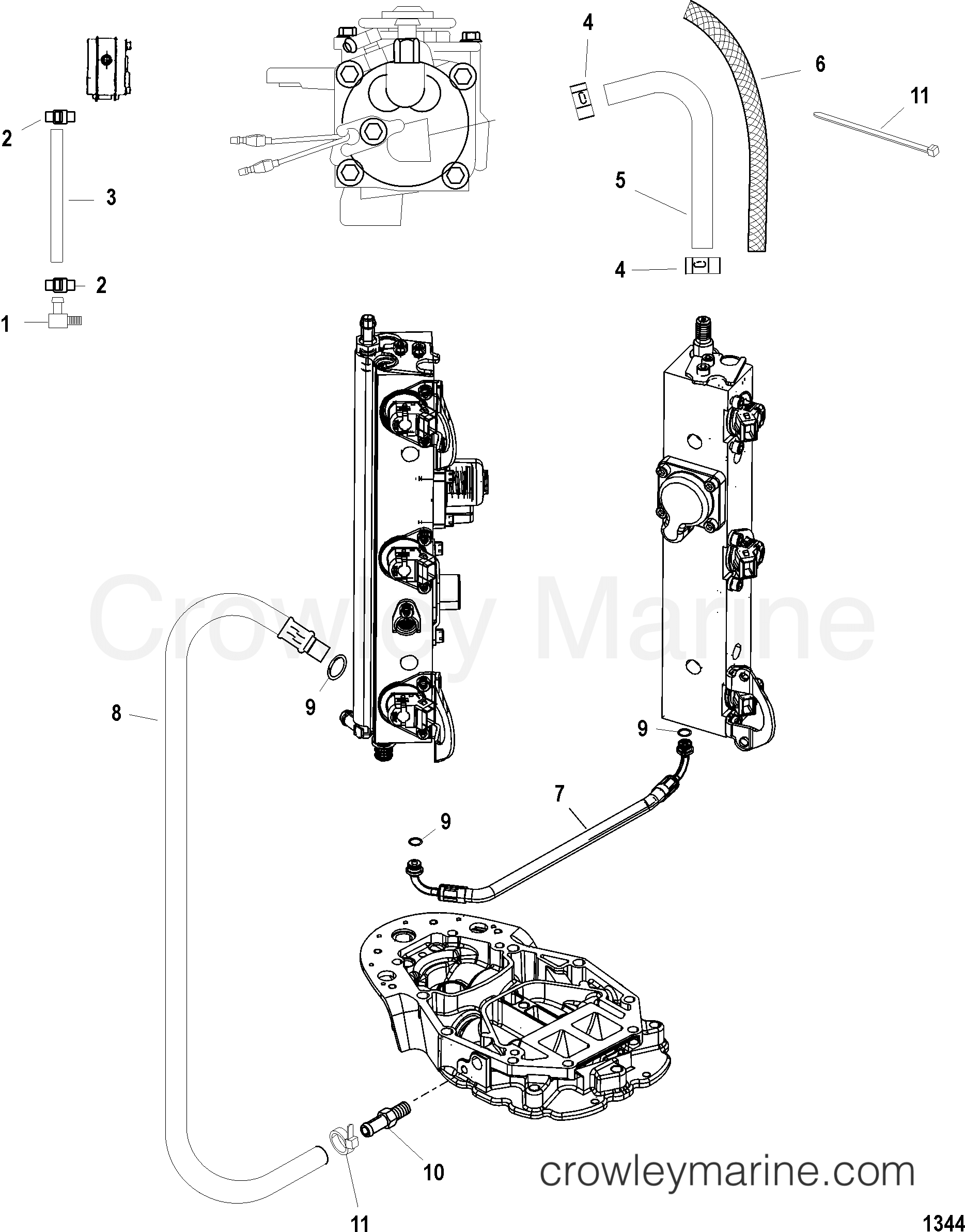 2006 Outboard 135DFI [XL DIG SW] - 7135D83UY - AIR HOSES