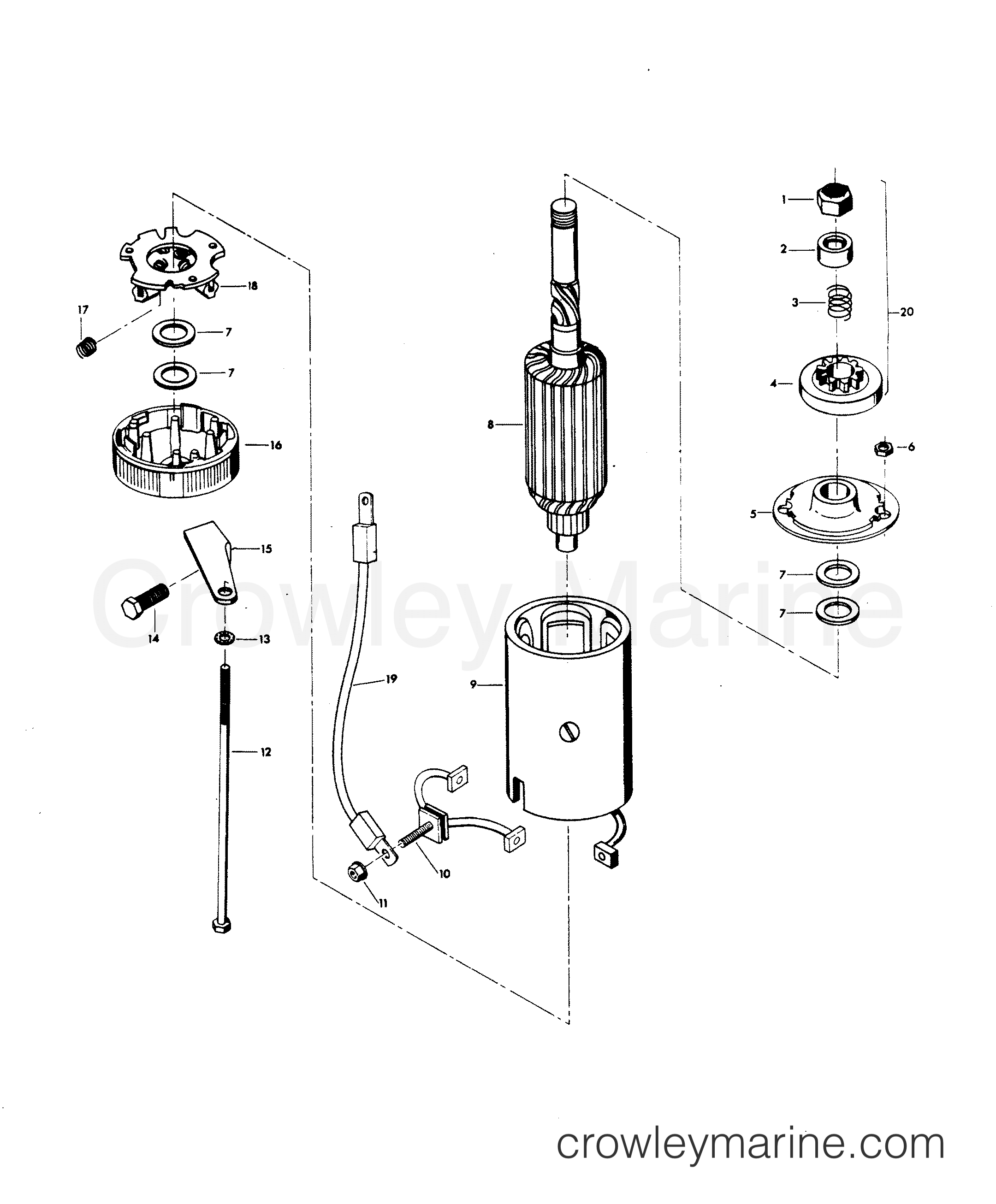 1979 Outboard 85 - H0851H79A - STARTER