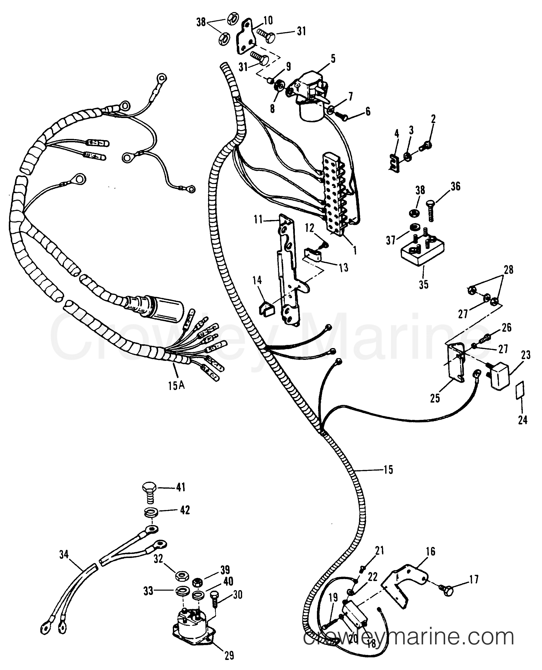 1989 Outboard 150 - H1501F89A [A] - ELECTRICAL COMPONENTS