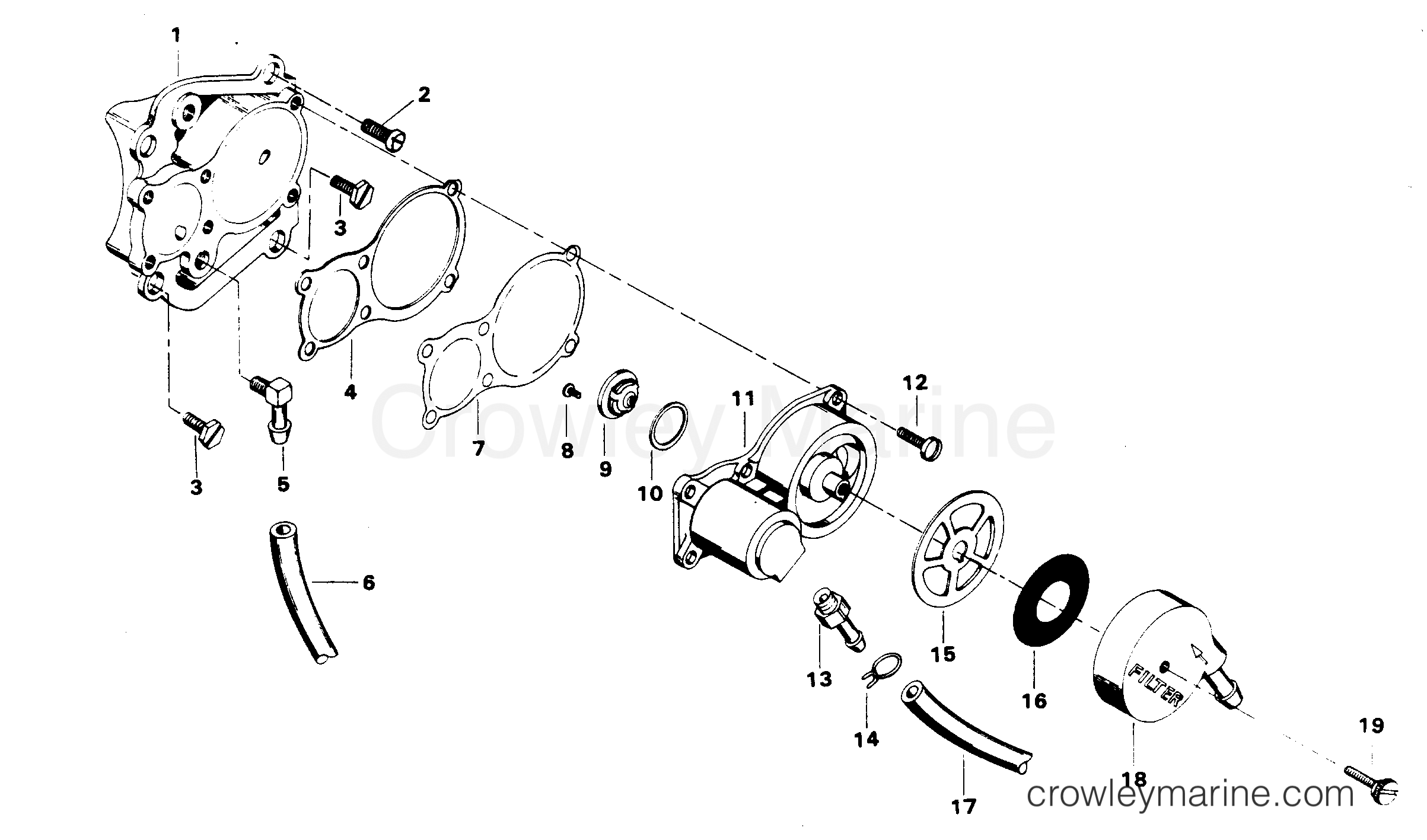 1983 Outboard 50 - 507C4E - FUEL PUMP