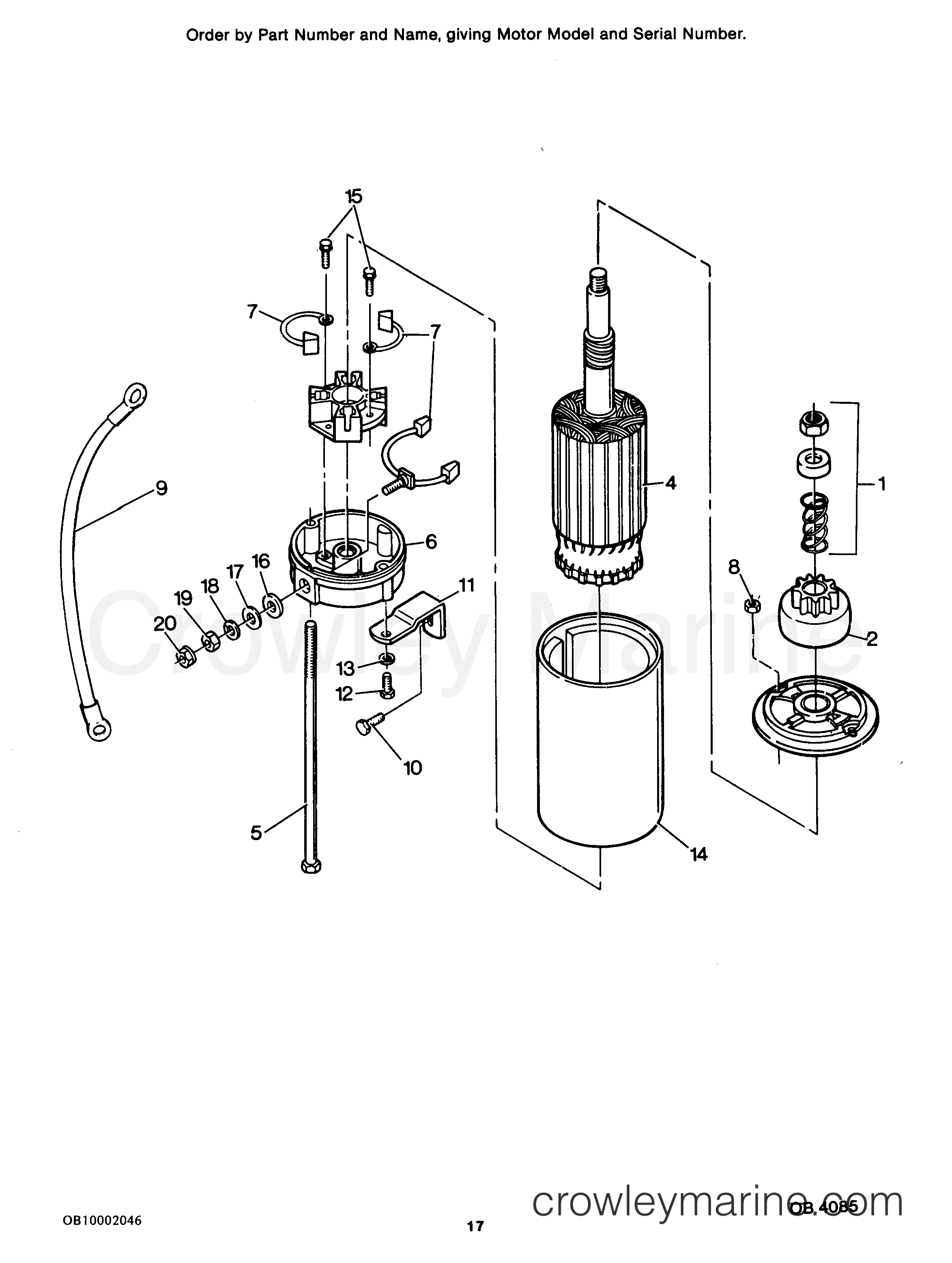 1986 Outboard 85 - H0856F86C - STARTER