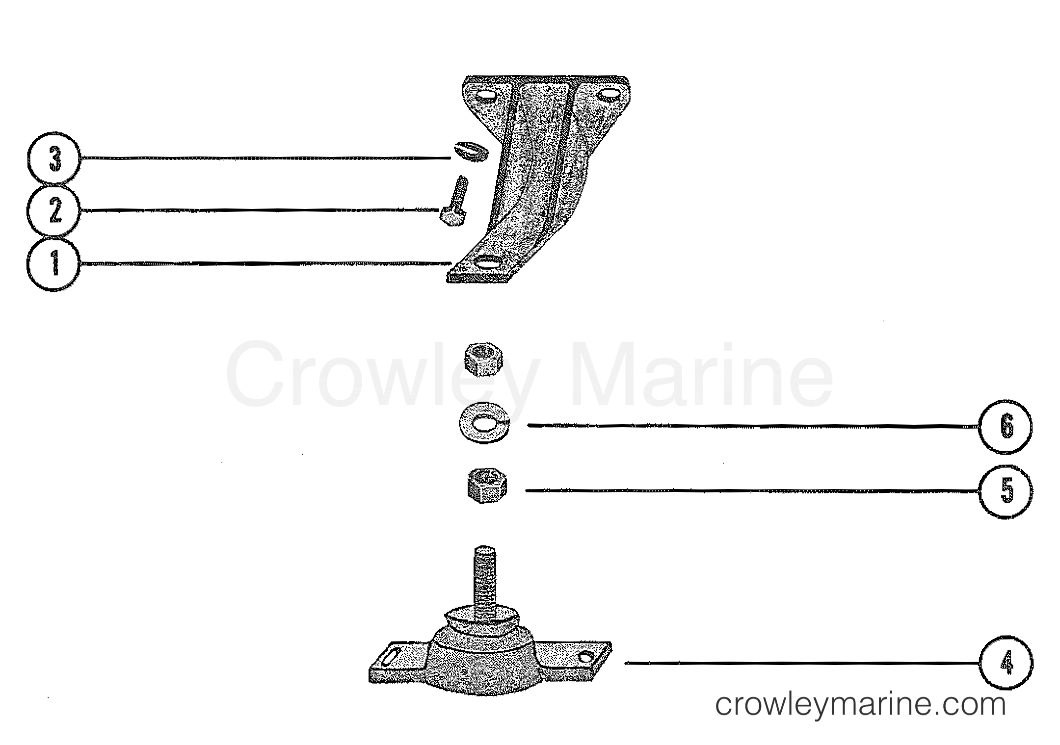 1982 Stern Drive 330 - 03307342 - ENGINE MOUNTING