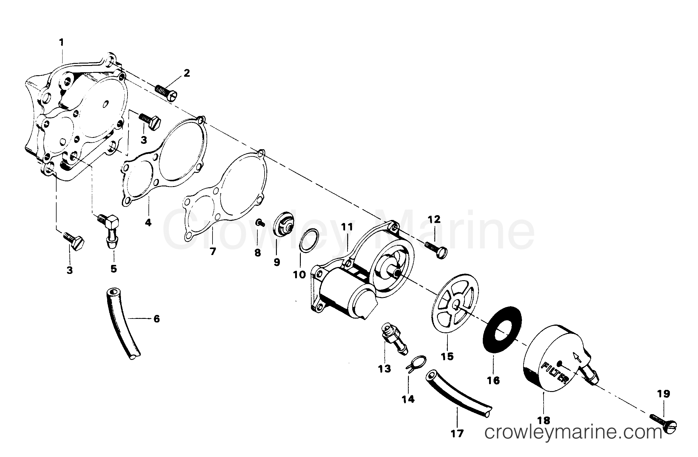 1985 Outboard 50 - 507XC5A [Force] - FUEL PUMP