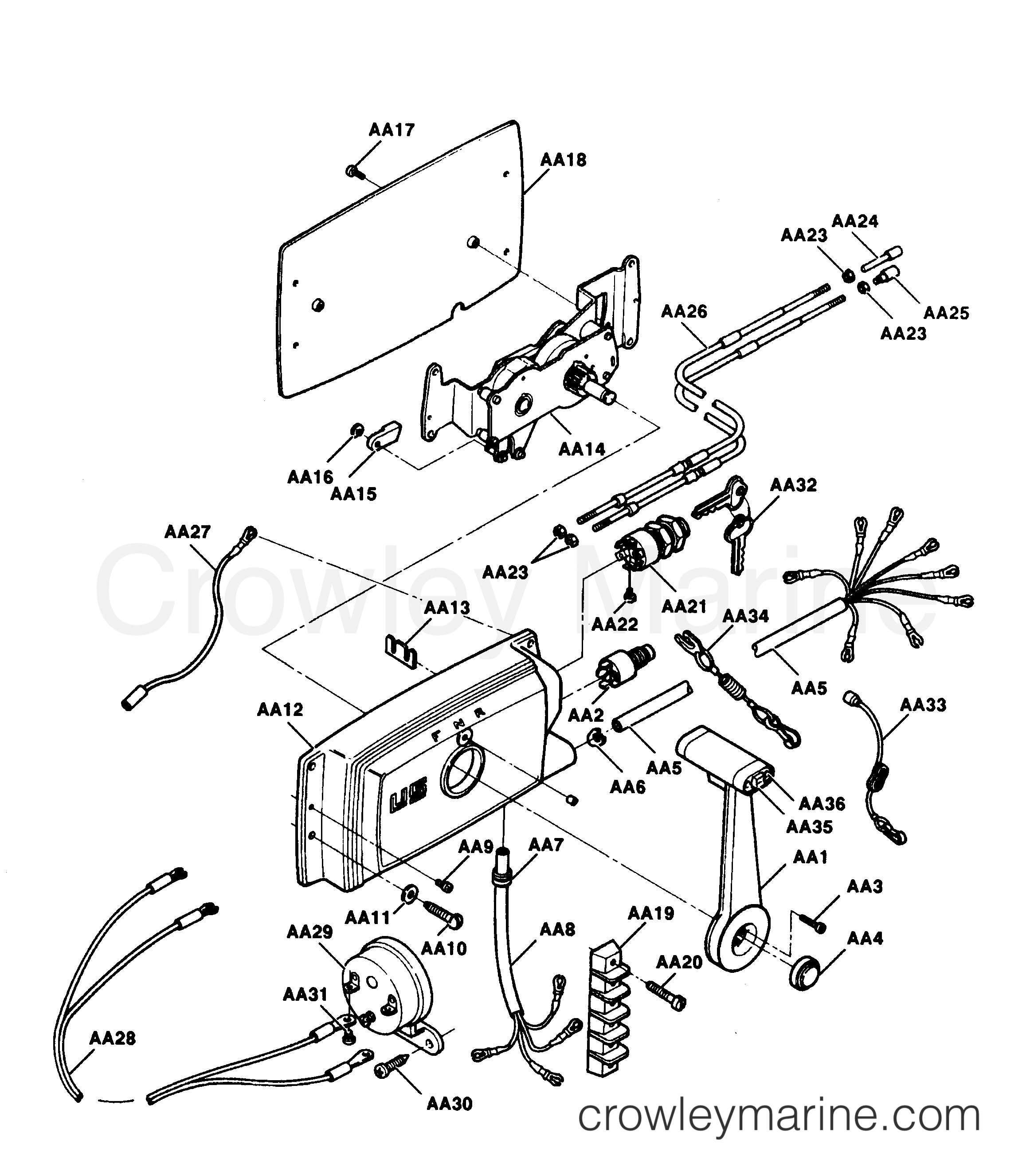 1991 Outboard 35 - 357P91A [Force] - REMOTE CONTROL
