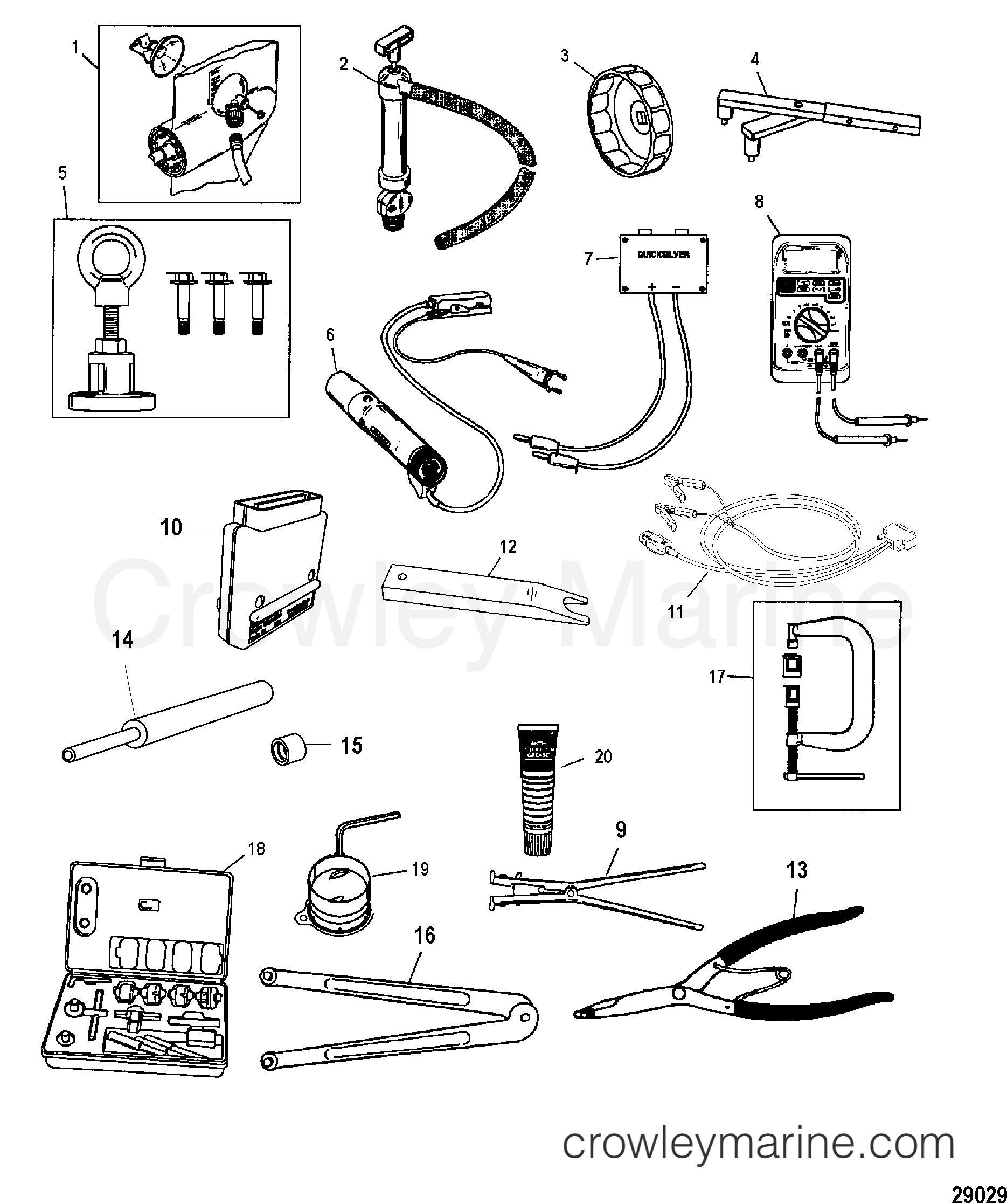 Serial Range Outboard 30 EFI (3 CYL.)(4-STROKE) - 1C109093 & Up - TOOLS 1