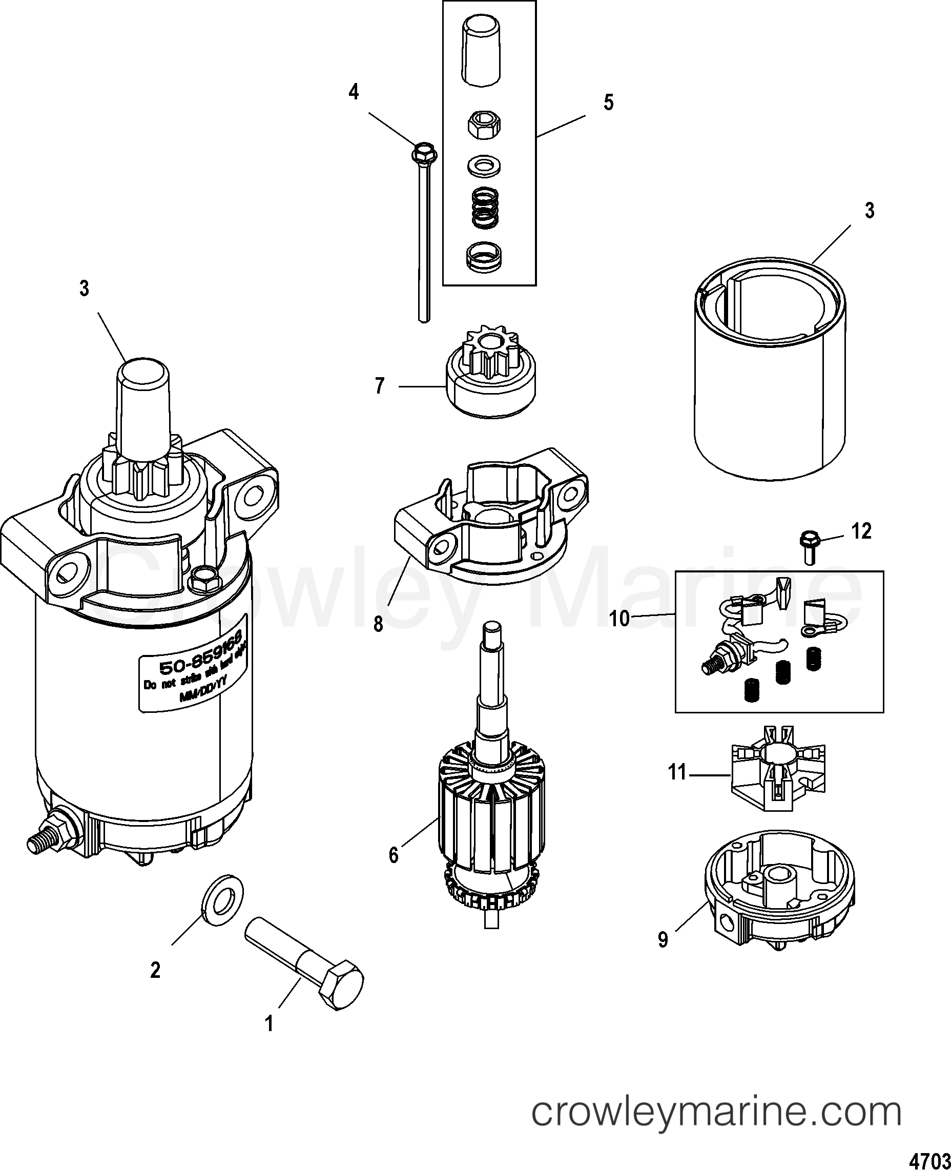 2006 Outboard 13.5 [ML 4] - 7F13213UB - STARTER MOTOR