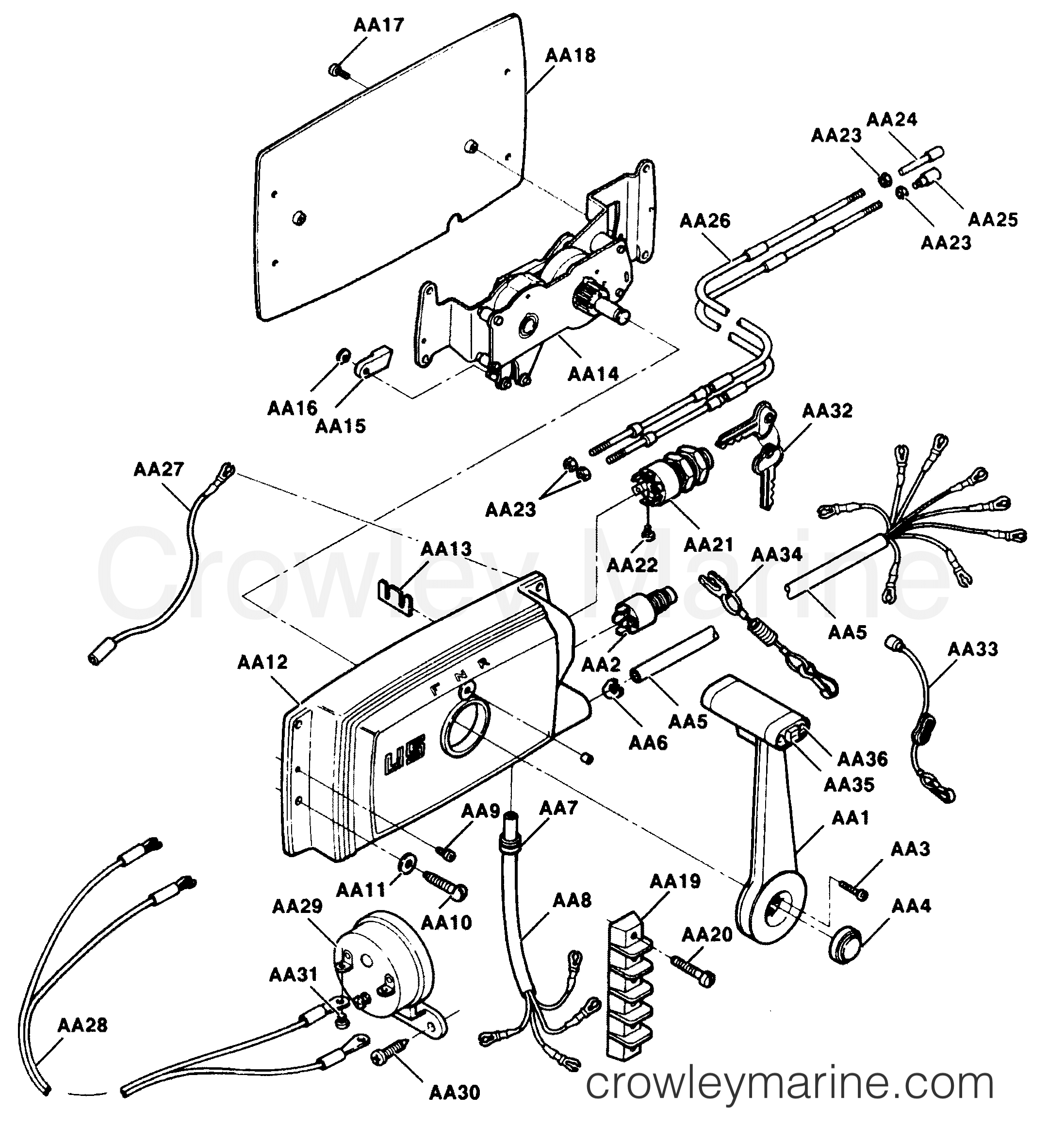1991 Outboard 50 - 507F91B [Force] - REMOTE CONTROL