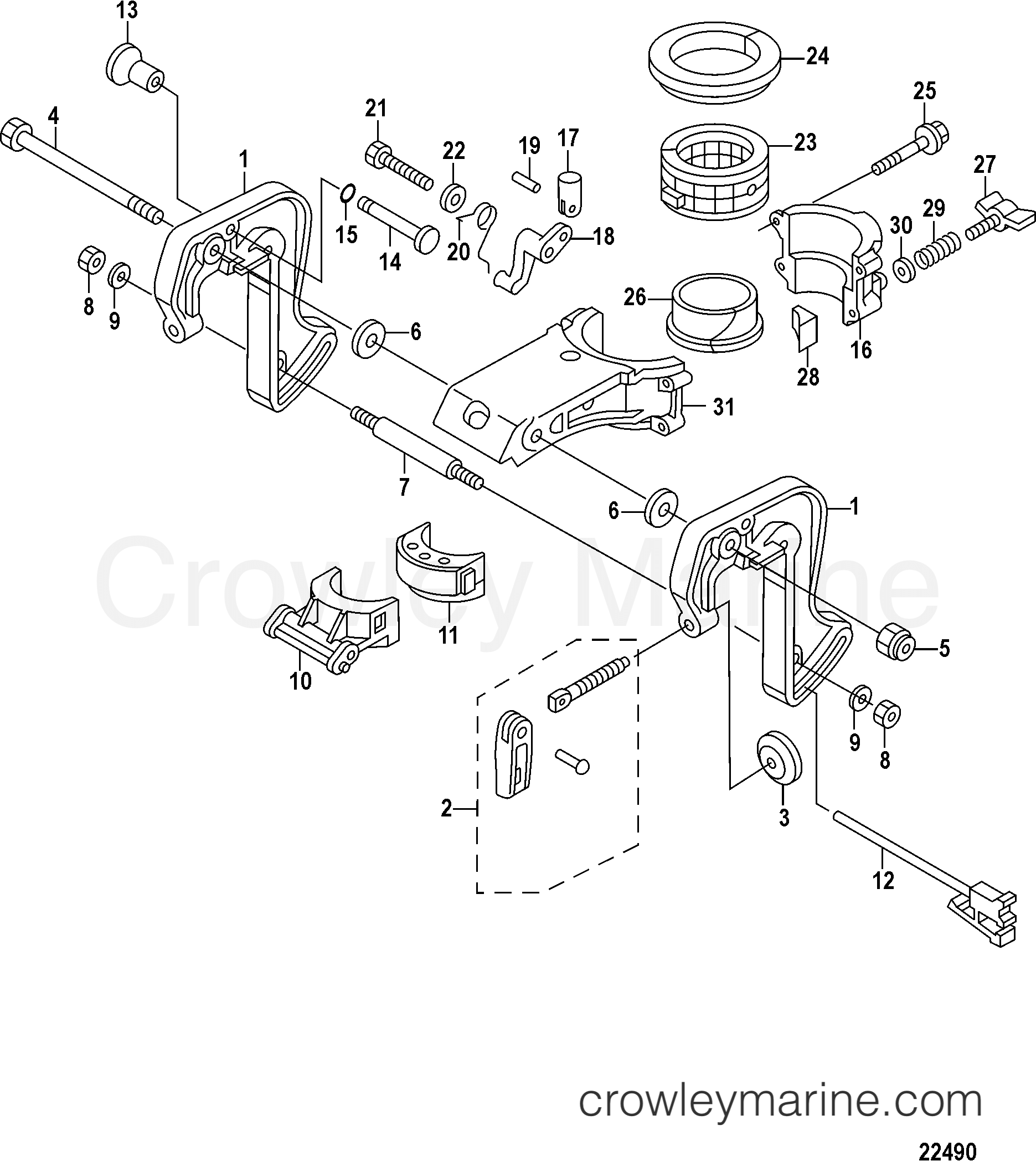 2006 Outboard 3.5 [M 4] - 7F03201ZK - CLAMP BRACKET