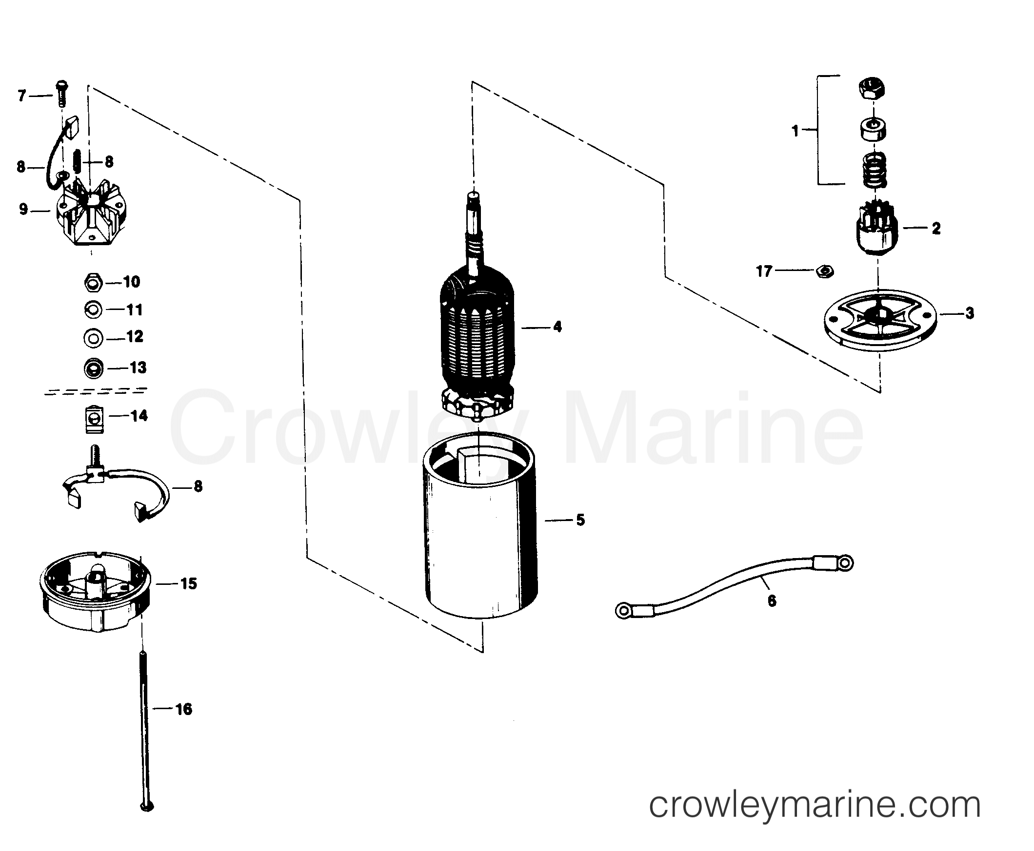 1985 Outboard 50 - 507FC5A [Force] - ELECTRIC STARTER
