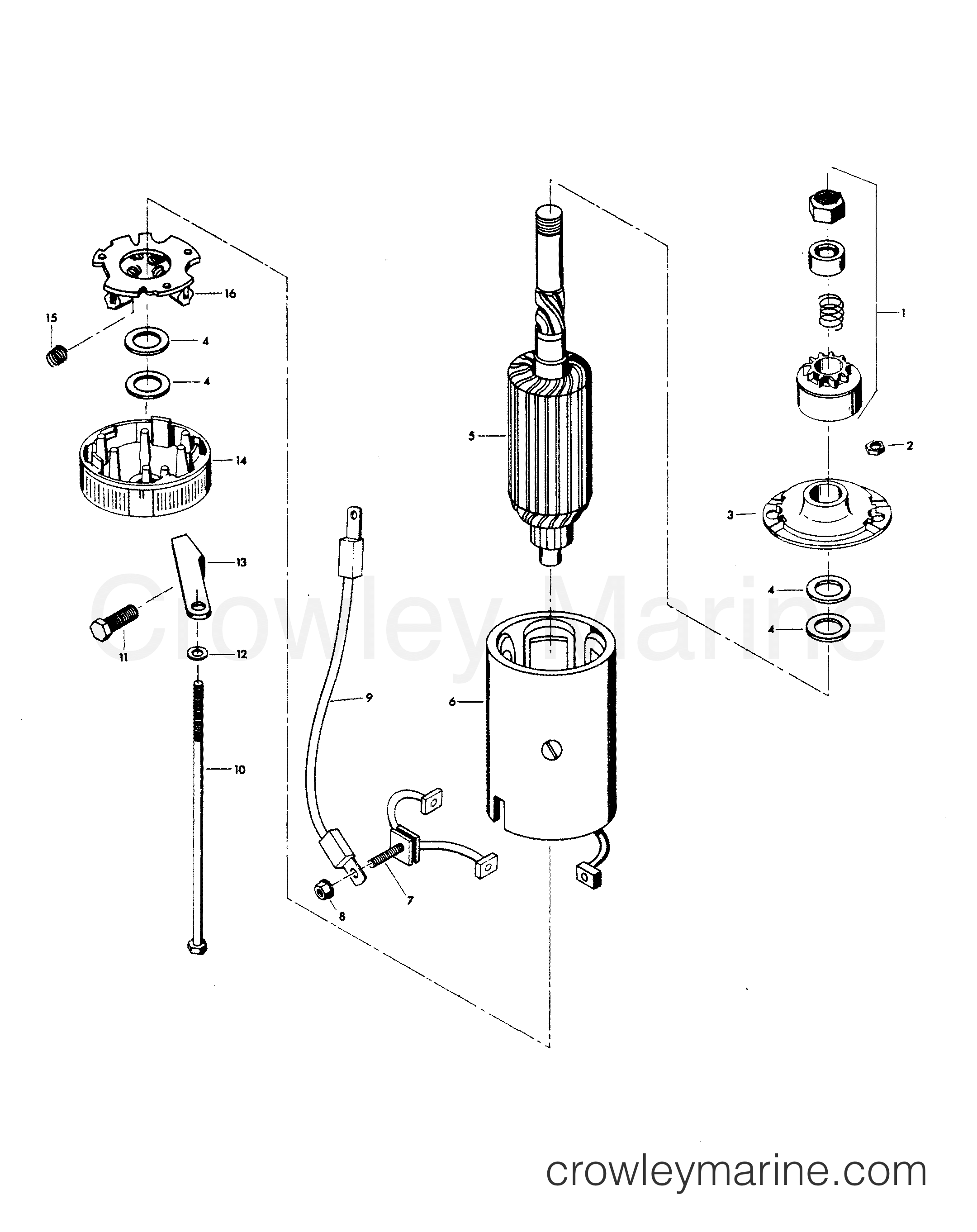 1980 Outboard 140 - H1408B80C - STARTER