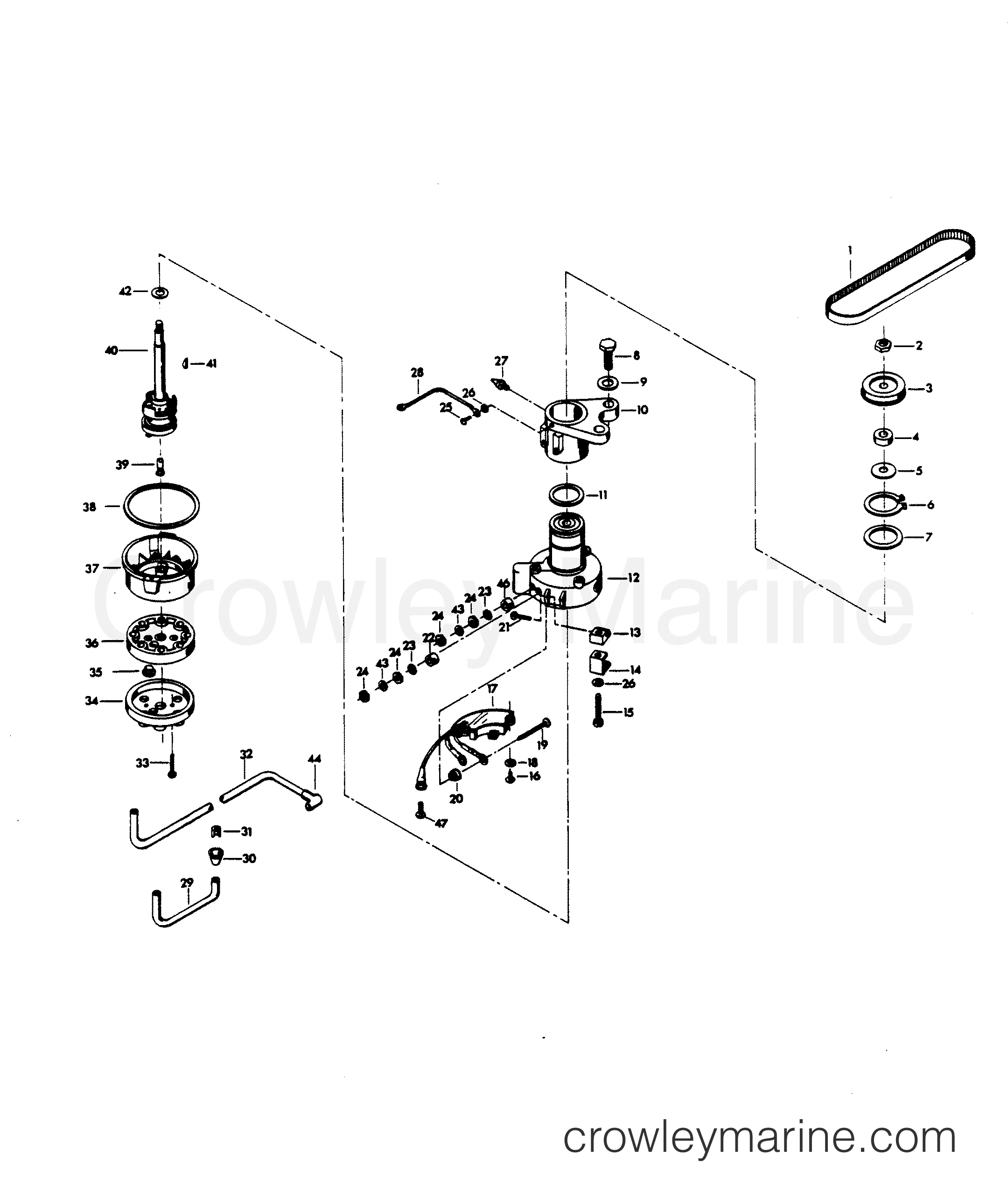 1983 Outboard 105 - H1058V83H - DISTRIBUTOR