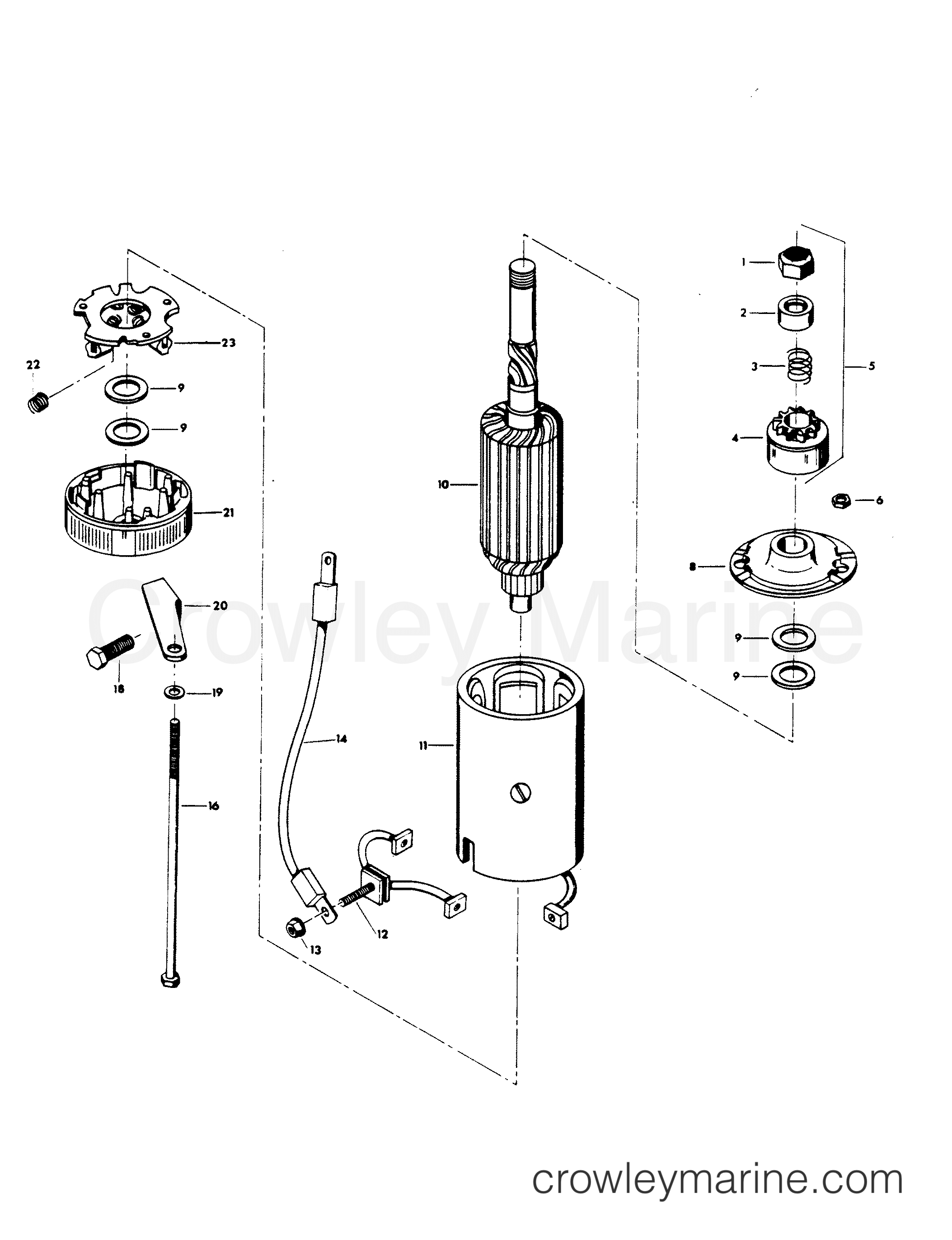 1979 Outboard 115 - H1154B79A - STARTER