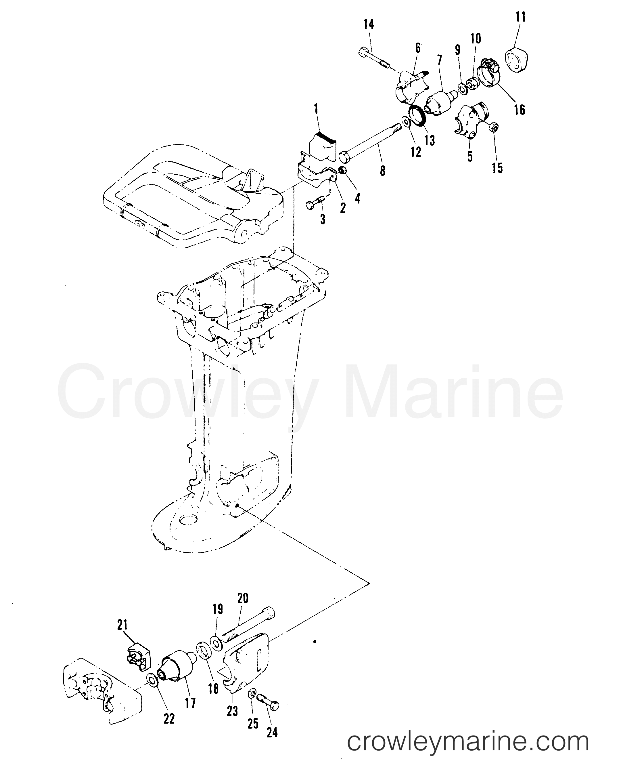 1978 Outboard 40 [ML] - 7040328 - MOUNTING SYSTEM