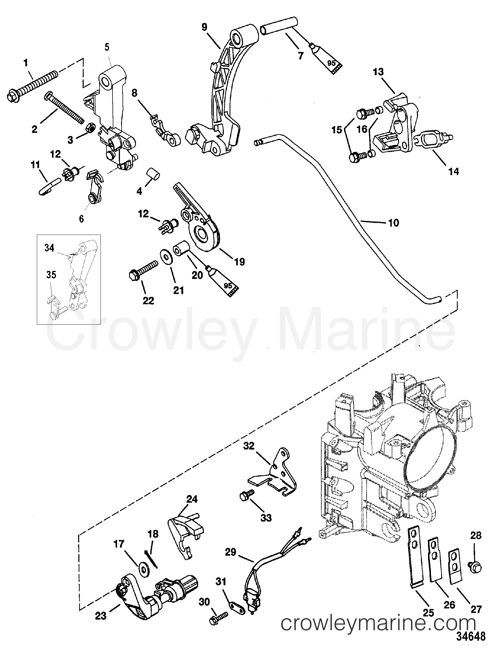 2000 Outboard 25 [ELH/BF 4] - 7F25311JD - LINKAGE
