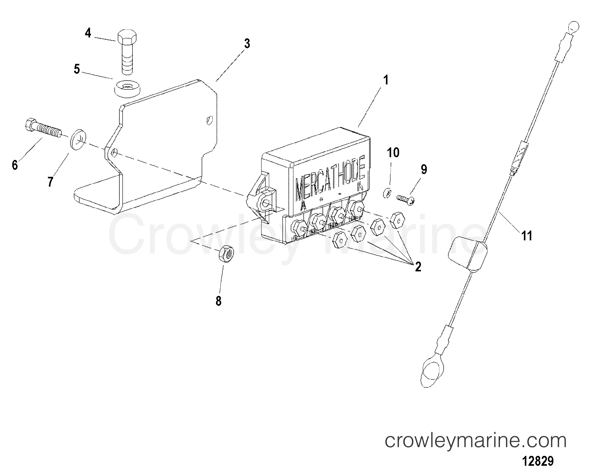 1998 Inboard Engine 4.2L [MI 200] - 3C800BJND - MERCATHODE(STERNDRIVE)