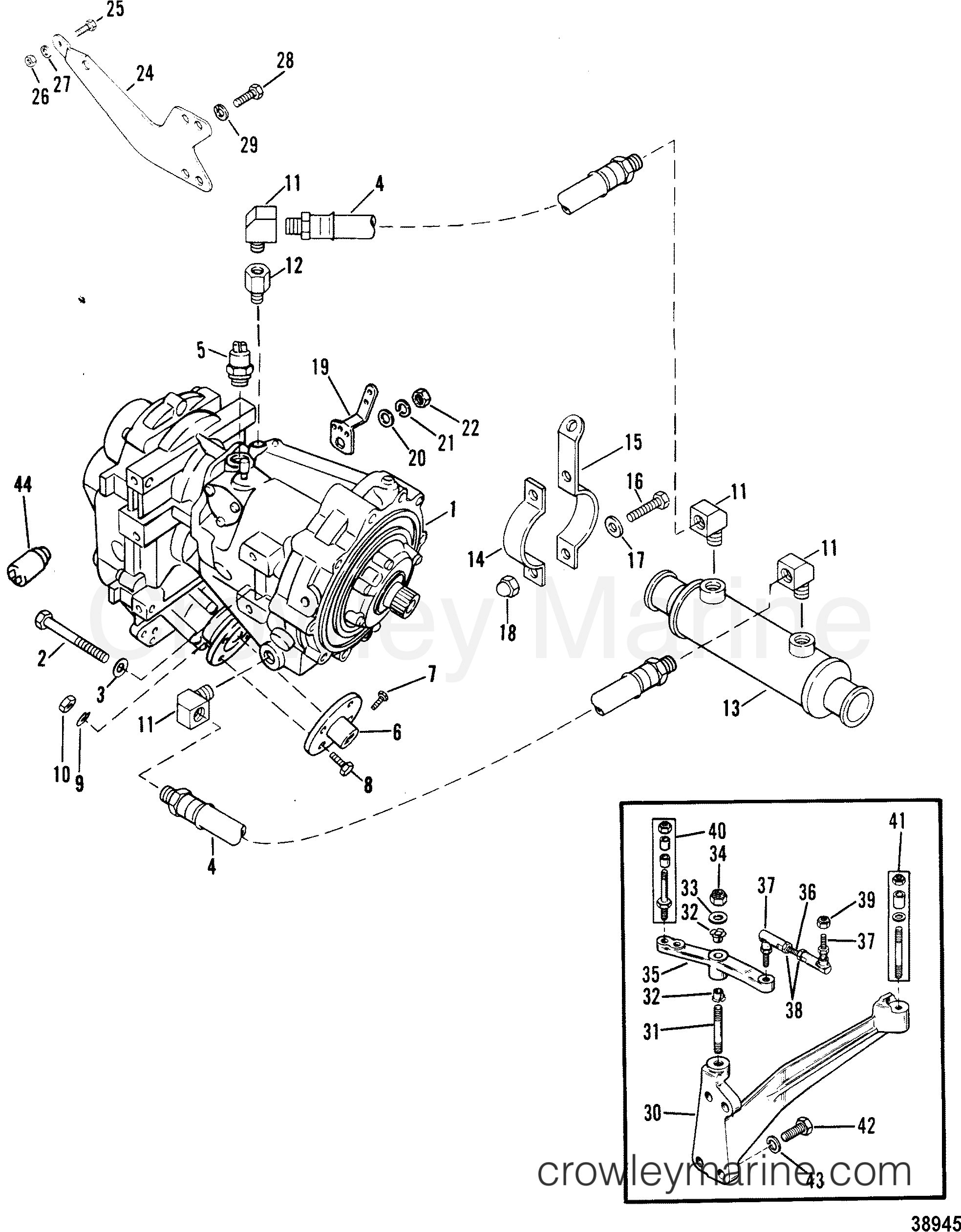 1981 Inboard Engine 340 - 3341901 - TRANSMISSION AND RELATED PARTS(V-DRIVE)