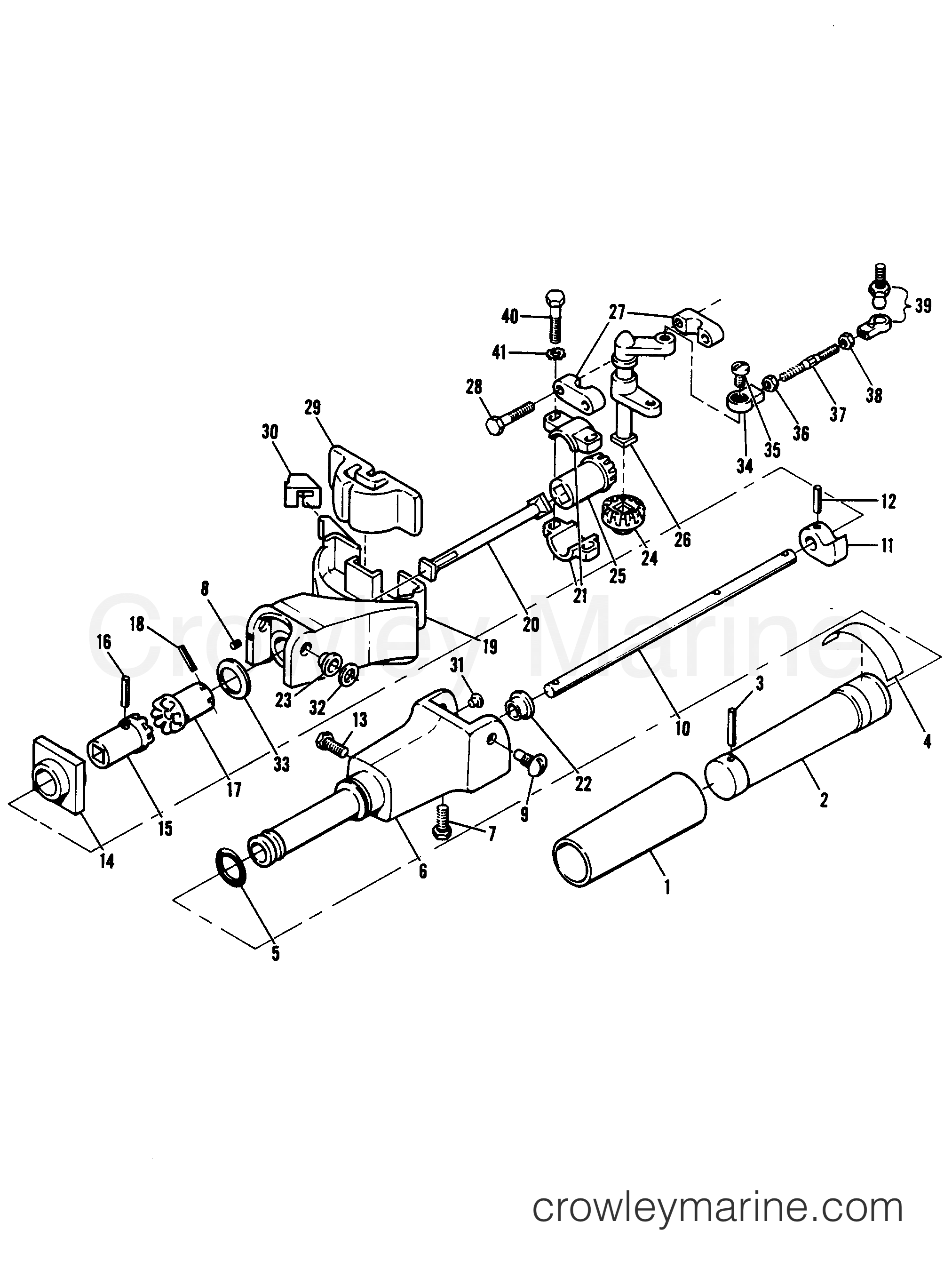 1978 Outboard 6 - 67B8A - STEERING ARM