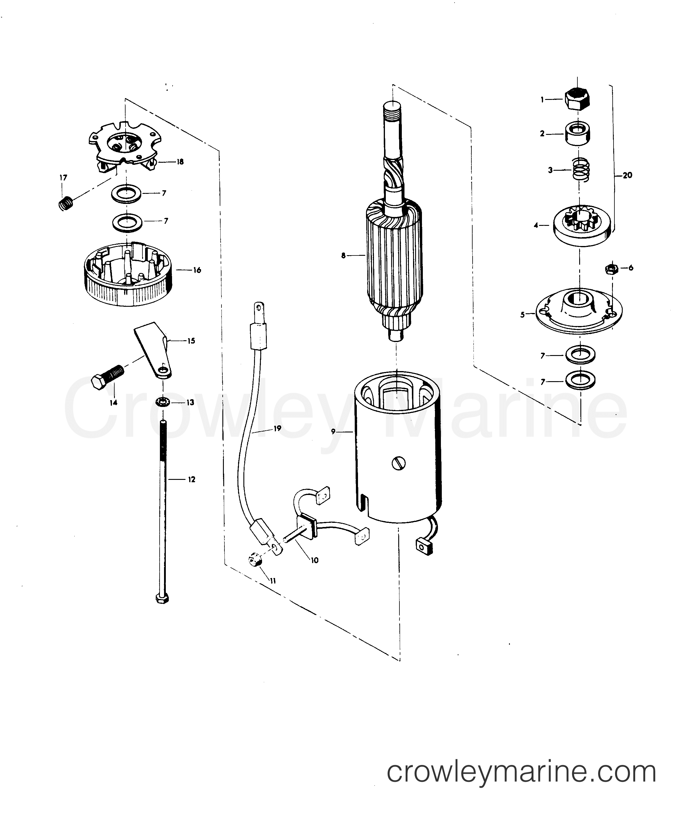 1979 Outboard 85 - H0859B79B - STARTER