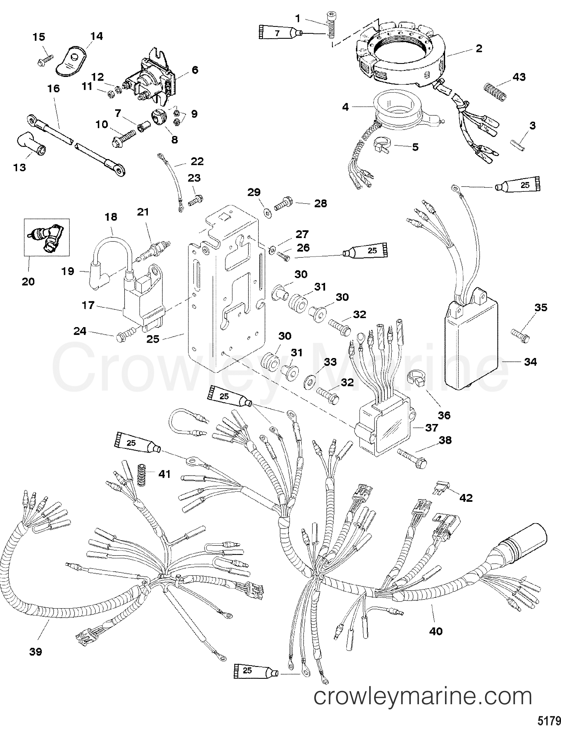 1999 Outboard 30 [ML/ALT] - 7031213HB - ELECTRICAL COMPONENTS