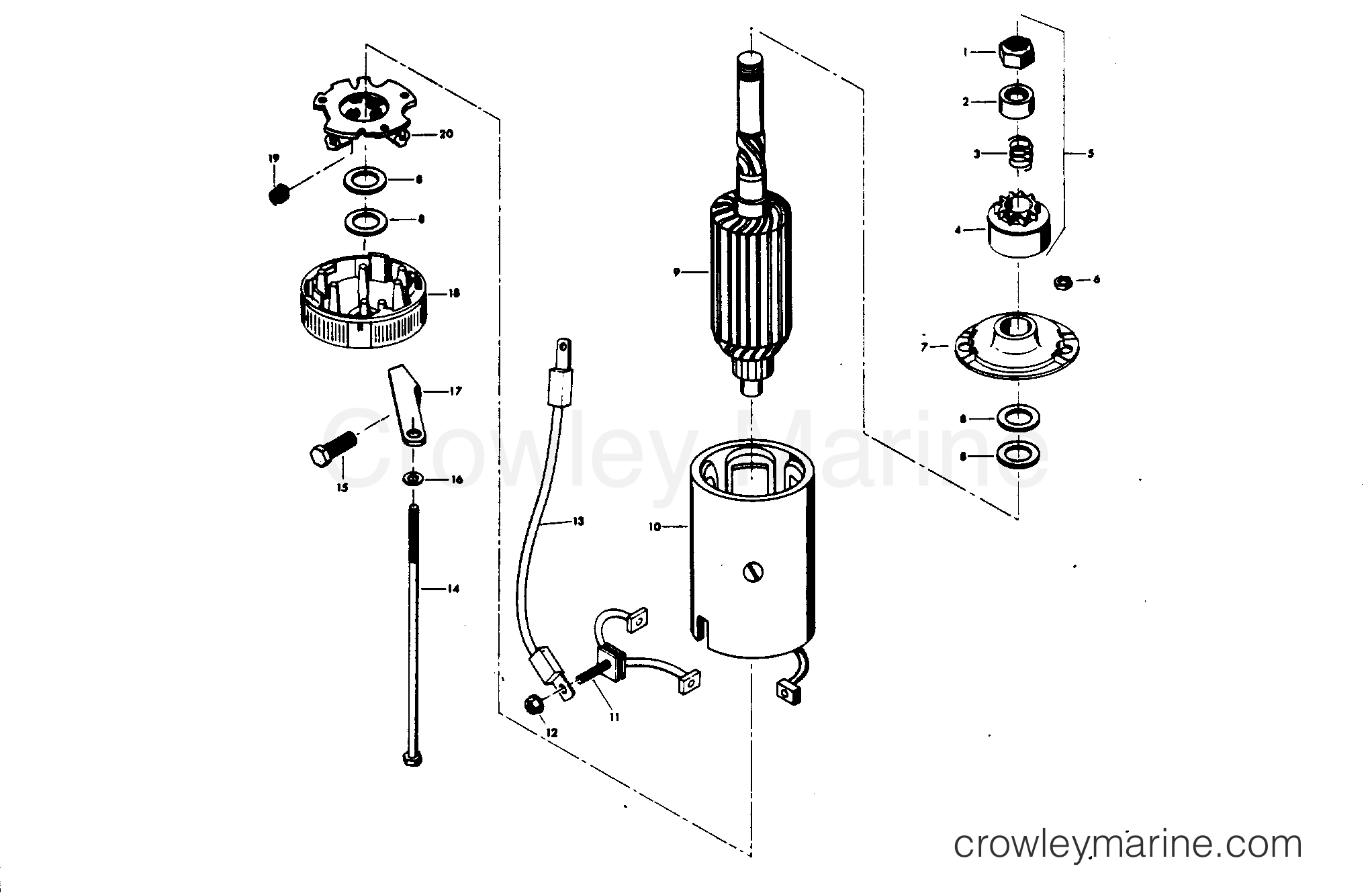 1978 Outboard 115 - 1157B8A - STARTER