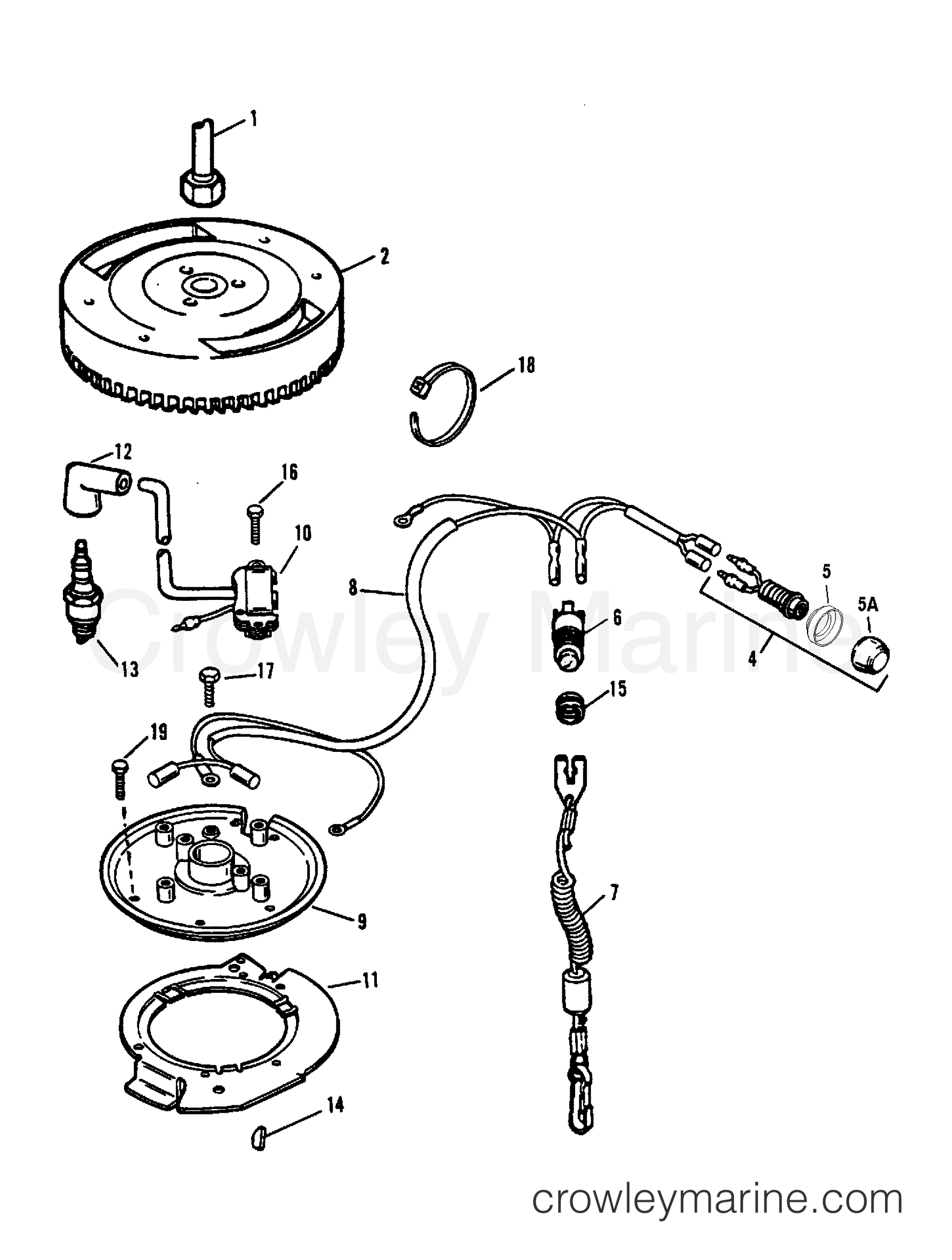 1985 Outboard 9.9 - H0093F85B - IGNITION SYSTEM (SER. # E035000 THRU E090399)