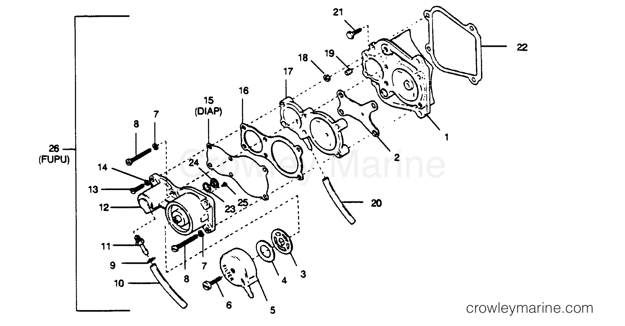 1990 Outboard 50 - 507A90C [Force] - FUEL PUMP