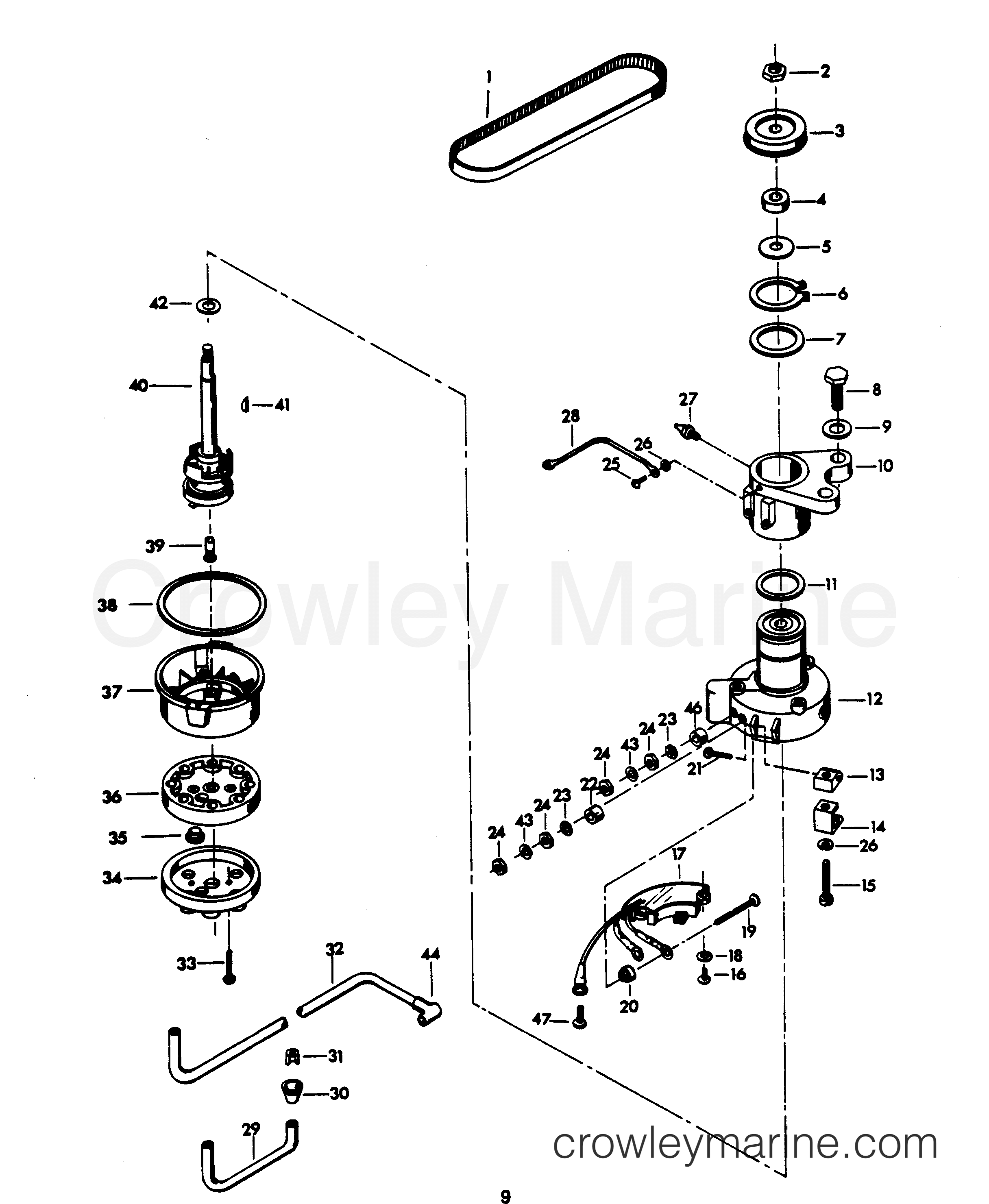 1979 Outboard 140 - H1409H79B - DISTRIBUTOR