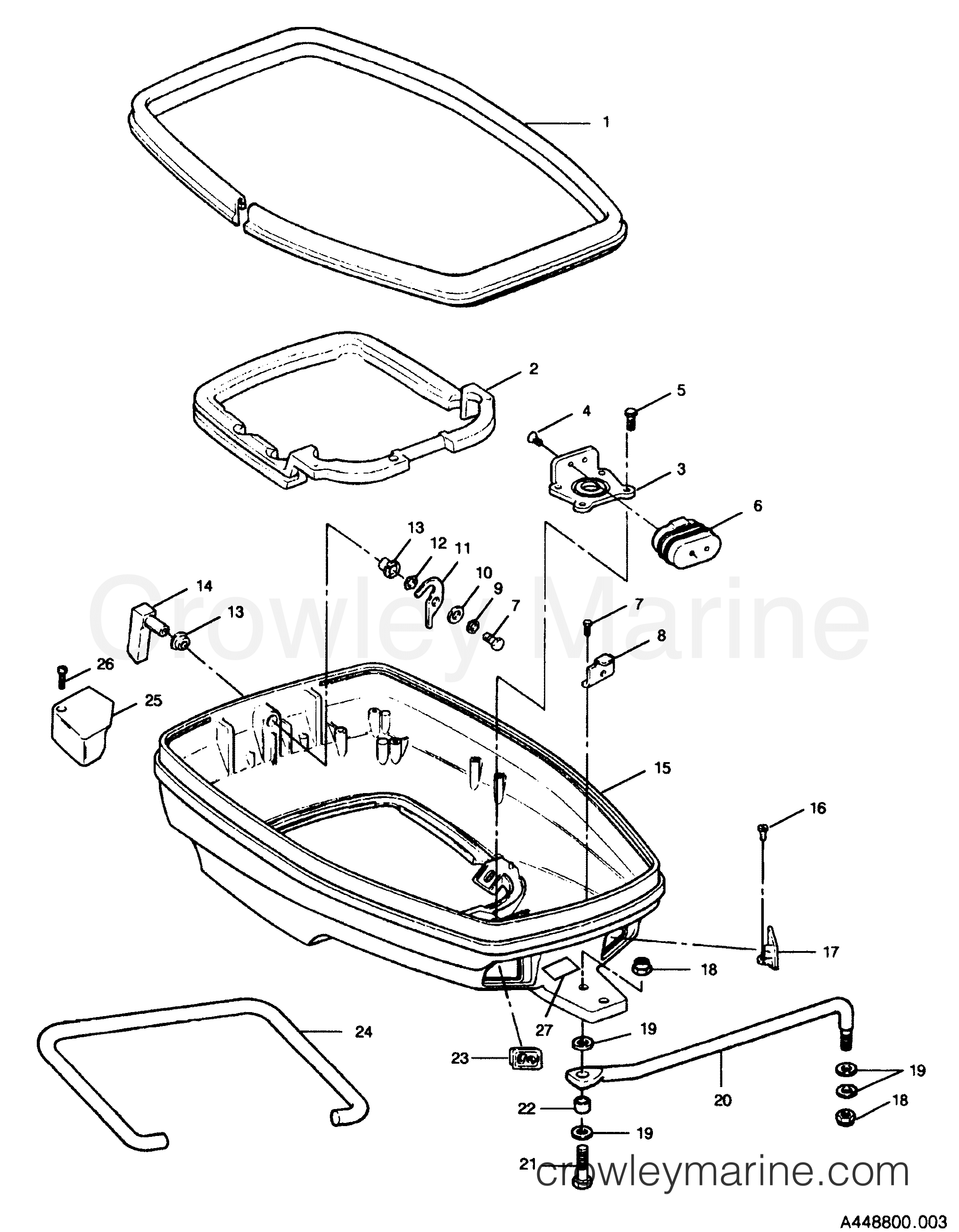 1992 Outboard 50 - 507A92A [Force] - SUPPORT PLATE